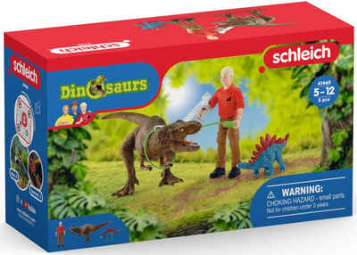 Schleich® Spielfigur »Dinosaurs, Tyrannosaurus Rex Angriff (41465)«, (Set)