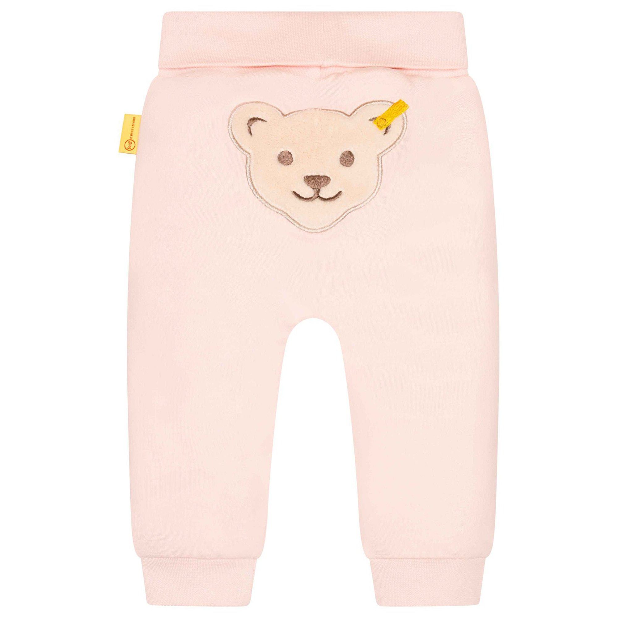 Steiff Stoffhose Baby Jogginghose - lang, Schlupfbund Rosa