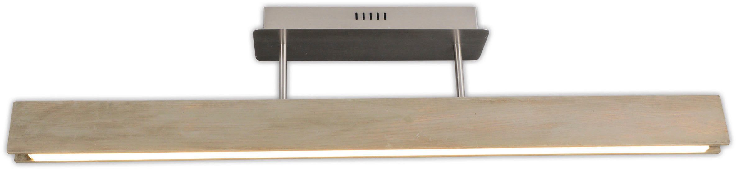 näve LED Deckenleuchte Straight, Dimmfunktion, LED fest integriert, Warmweiß, dimmbar mit Wanddimmer, Holzkorpus aus Esche, L: 97,5cm, LED warmweiß