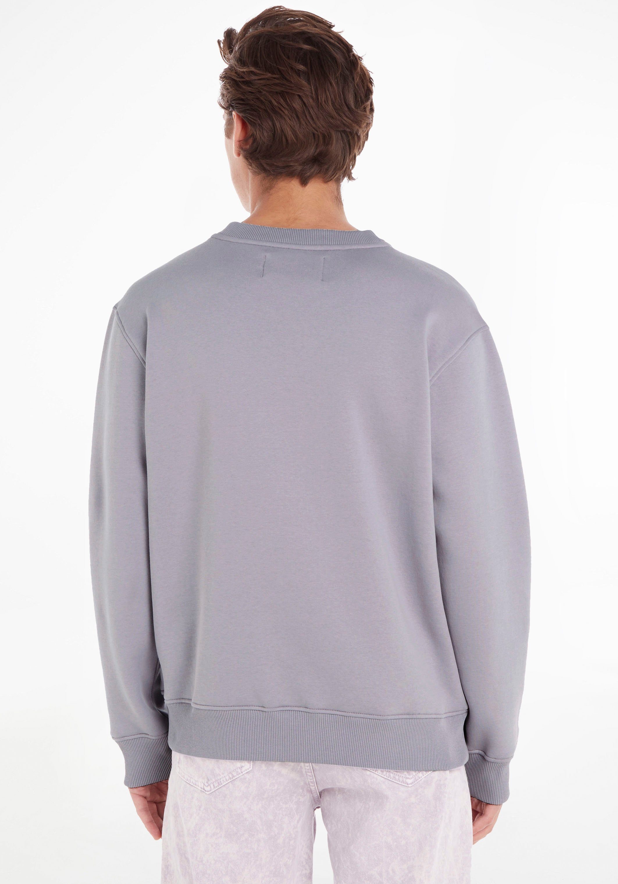 Calvin Aura MONOLOGO Lavender Klein Jeans NECK CREW Sweatshirt