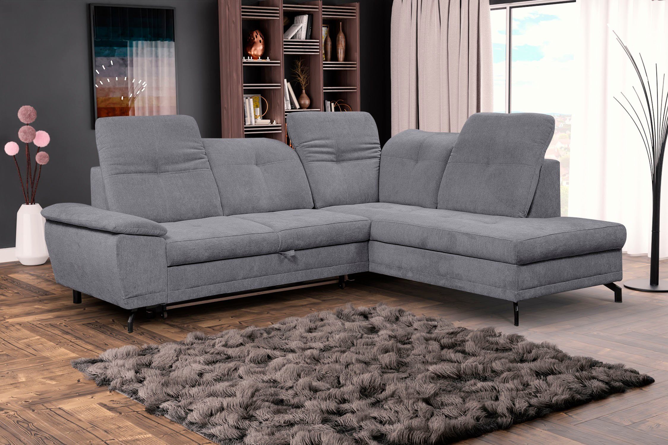 WERK2 Ecksofa »Dream«, wahlweise mit Schlaffunktion, Bettkasten und