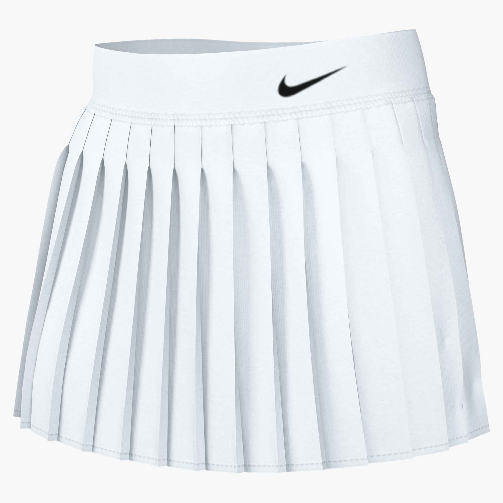 Nike Tennisrock Nike Victory Women's Dri-FIT High-Waisted Pleated Tennis Skirt mit integrierten Shorts, aus elastischem Material, in A-Linie