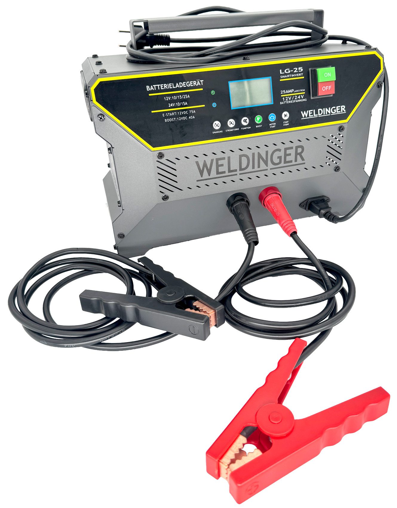 WELDINGER Batterie-Ladegerät LG25 smartinvert 25A load repair boost start 12-24V Autobatterie-Ladegerät