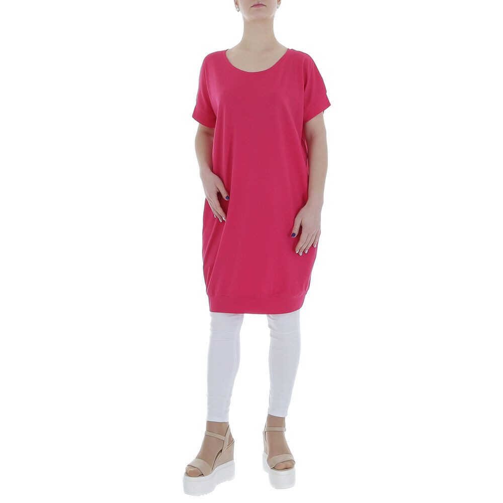 Ital-Design Tunikashirt Damen Freizeit (85987296) Stretch Top & Shirt in Pink