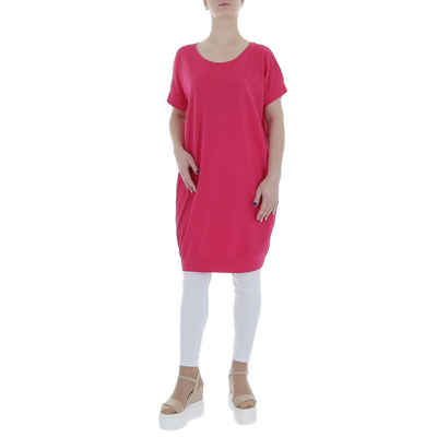 Ital-Design Tunikashirt Damen Freizeit (85987297) Stretch Top & Shirt in Pink