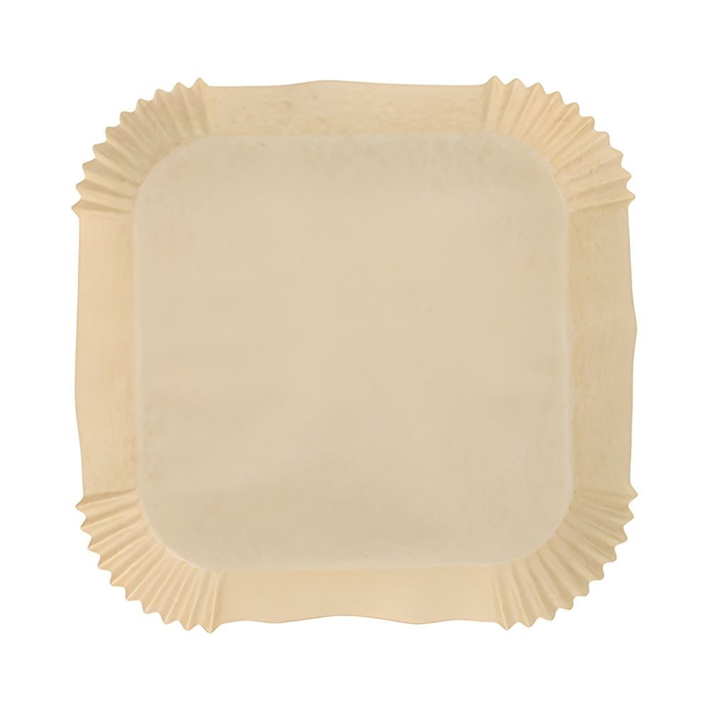 PAPSTAR Backpapier 100 x Backpapiere 20 cm x 20 cm x 4,5 cm braun Heißluftfritteusen – Bild 2 von 3