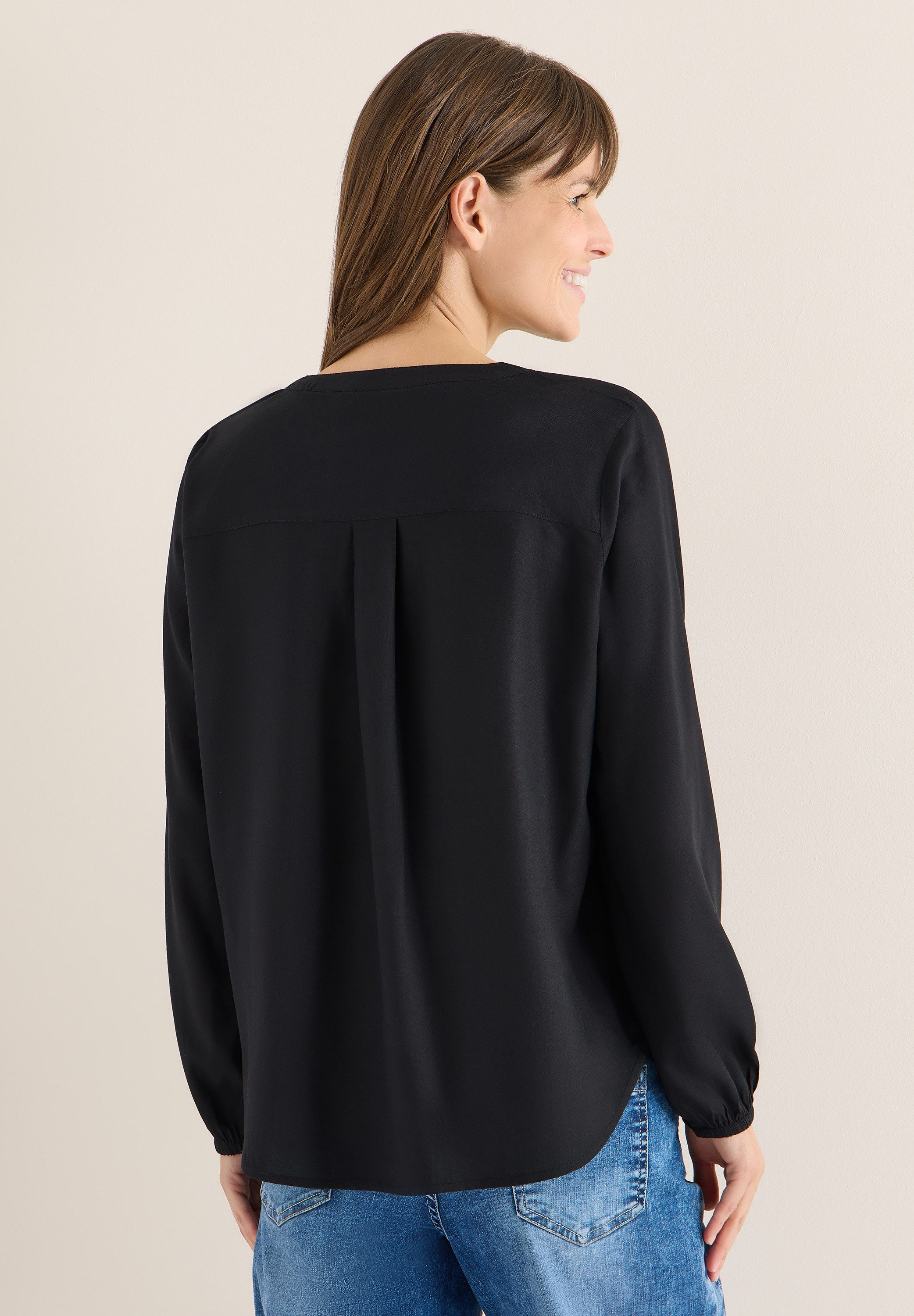 CECIL Langarmbluse aus softer Viskose günstig online kaufen