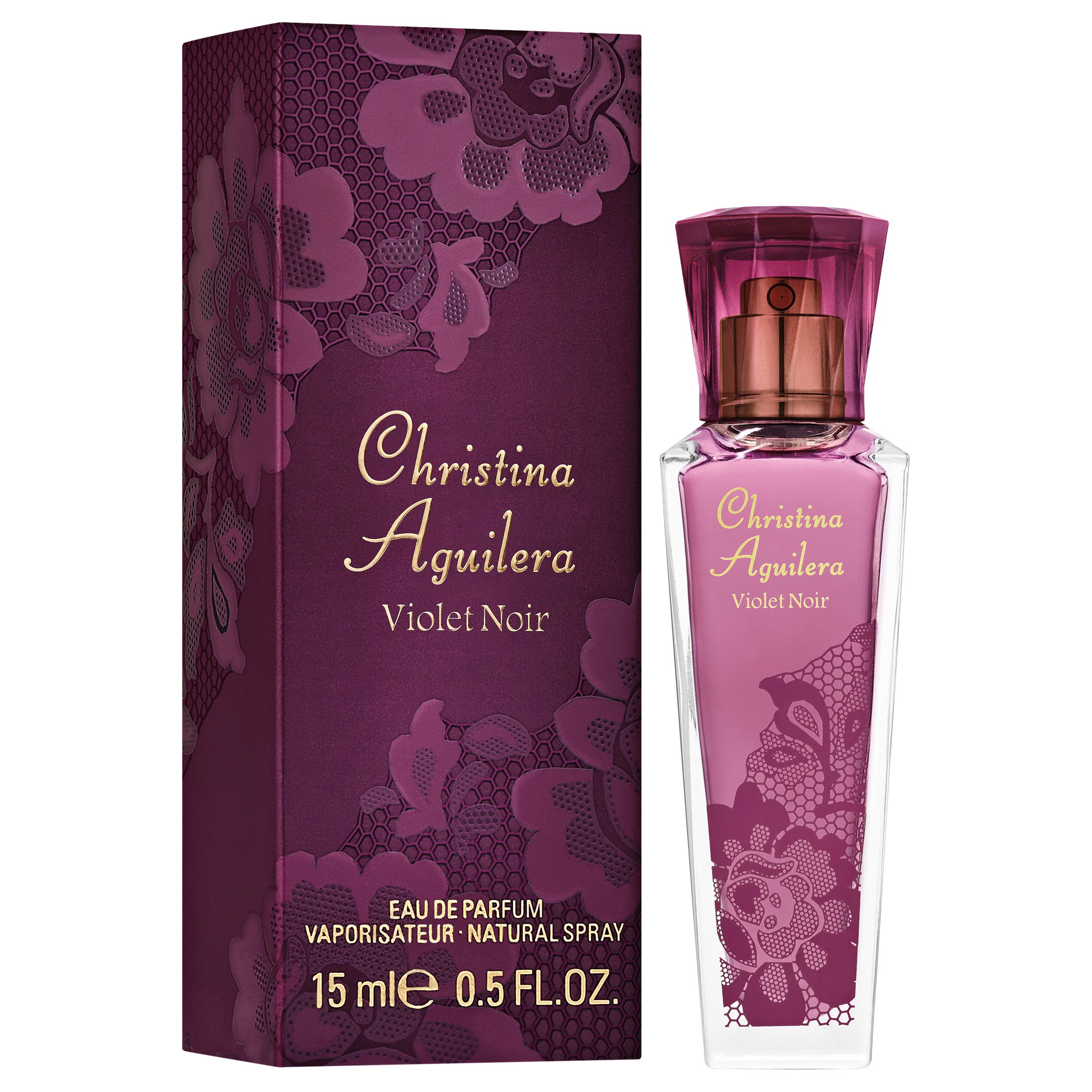 Christina Aguilera Eau de Parfum VIOLET NOIR EDP, mit prickelnden Früchten