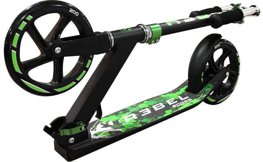 schwarz-grün REBEL Rider II Scooter Low