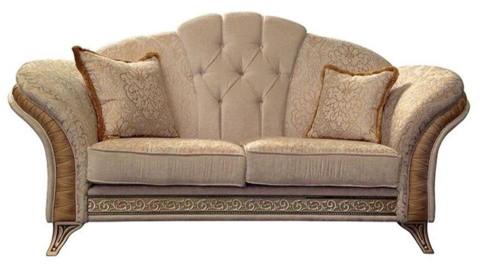 JVmoebel Sofa Moderner Beiger Zweisitzer 2-Sitzer Couch Designer Poslter Sofa, Made in Europe