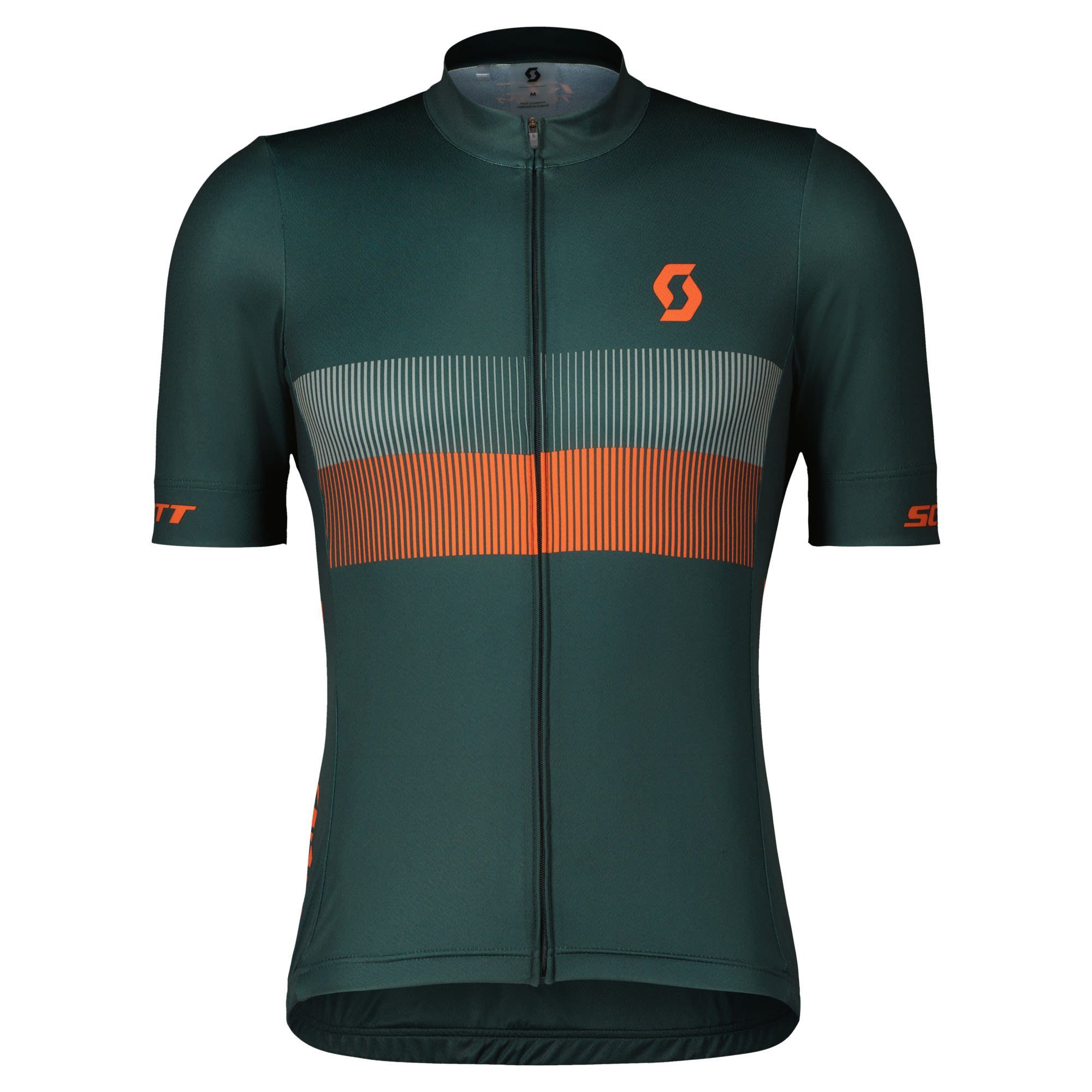 Scott Radtrikot Scott M Rc Team 10 S/sl Shirt Herren Aruba Green - Braze Orange