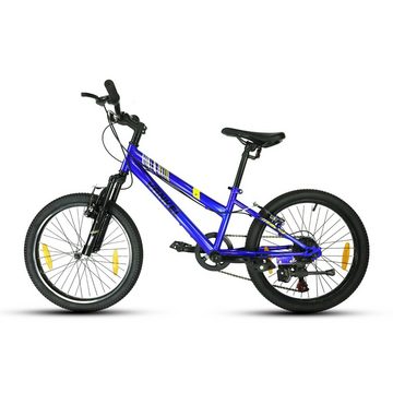 Lauxjack Kinderfahrrad 20 Zoll, Mountainbike, 6 Gang, Kettenschaltung, 6-9 Jahre mit Hochwertige Scheibenbremsen