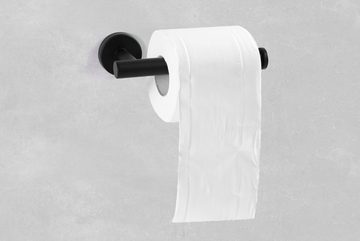 Ambrosya Toilettenpapierhalter »Klopapierhalter aus Edelstahl, Klopapier Halterung Rollenhalter Toilette Toilettenpapier WC Schwarz«, Schwarz