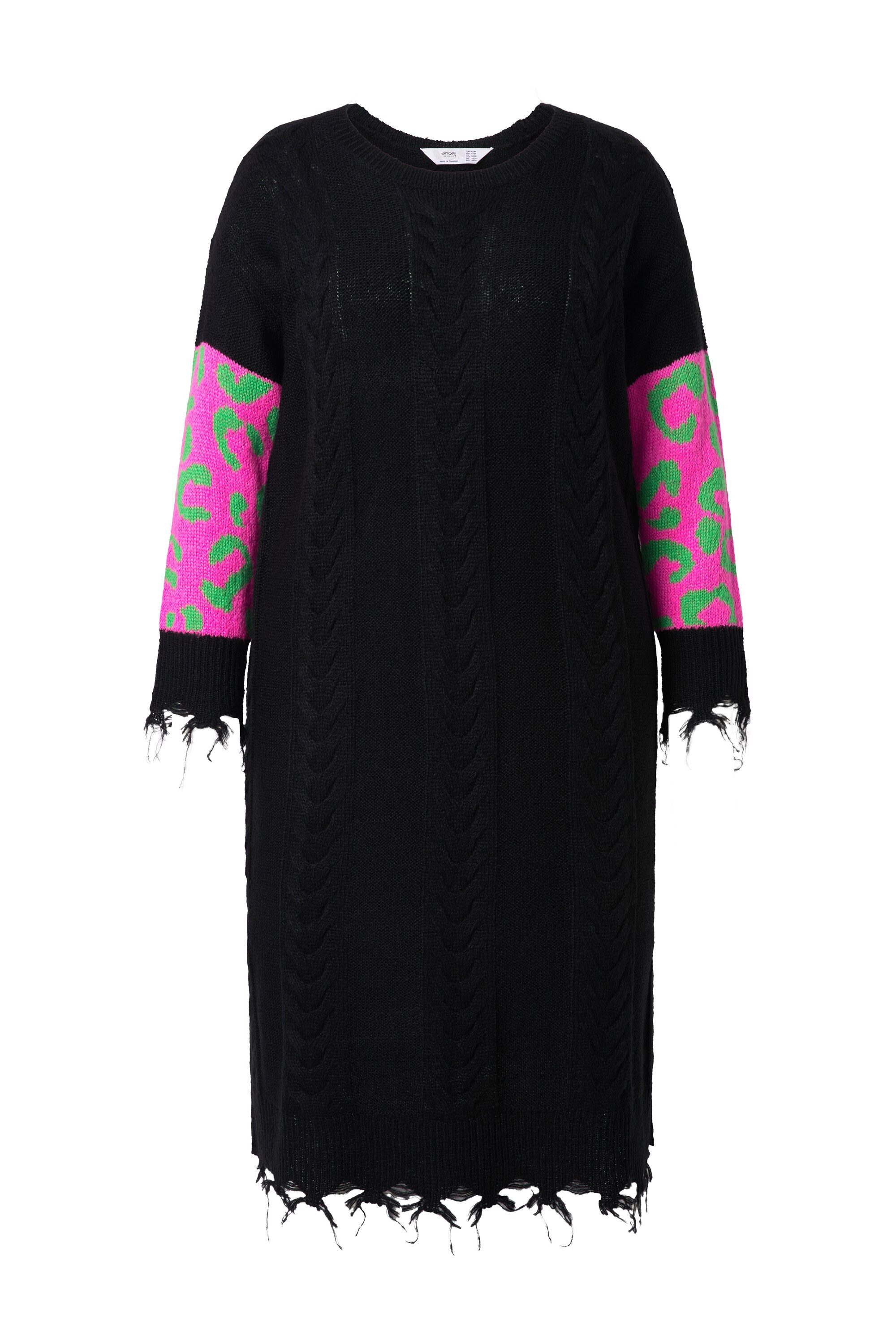 Angel of Style Midikleid Strickkleid Straight Fit Midilänge Fransen günstig online kaufen