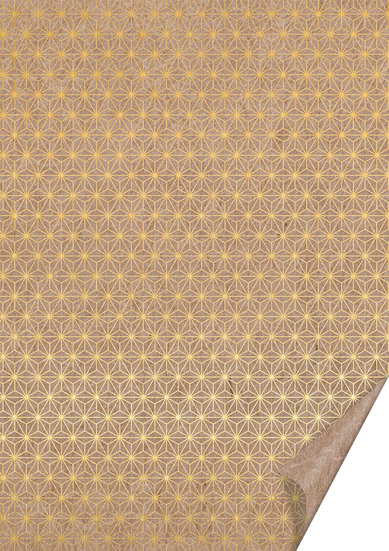 Heyda Motivpapier Naturkarton Starlight, 70 cm x 50 cm Gold | Papier