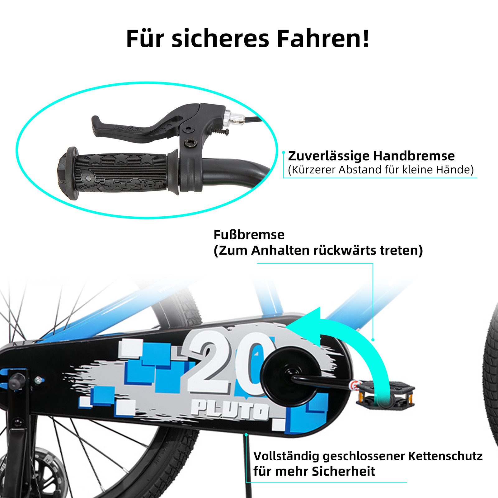 JOYSTAR Kinderfahrrad 12/14 /16/18/20 Zoll fahrrad für Jungen und Mädchen 3-12 Jahre, Mit Korb, Stützrädern, Fahrradklingel, Flaschenhalter, Kettenabdeckung