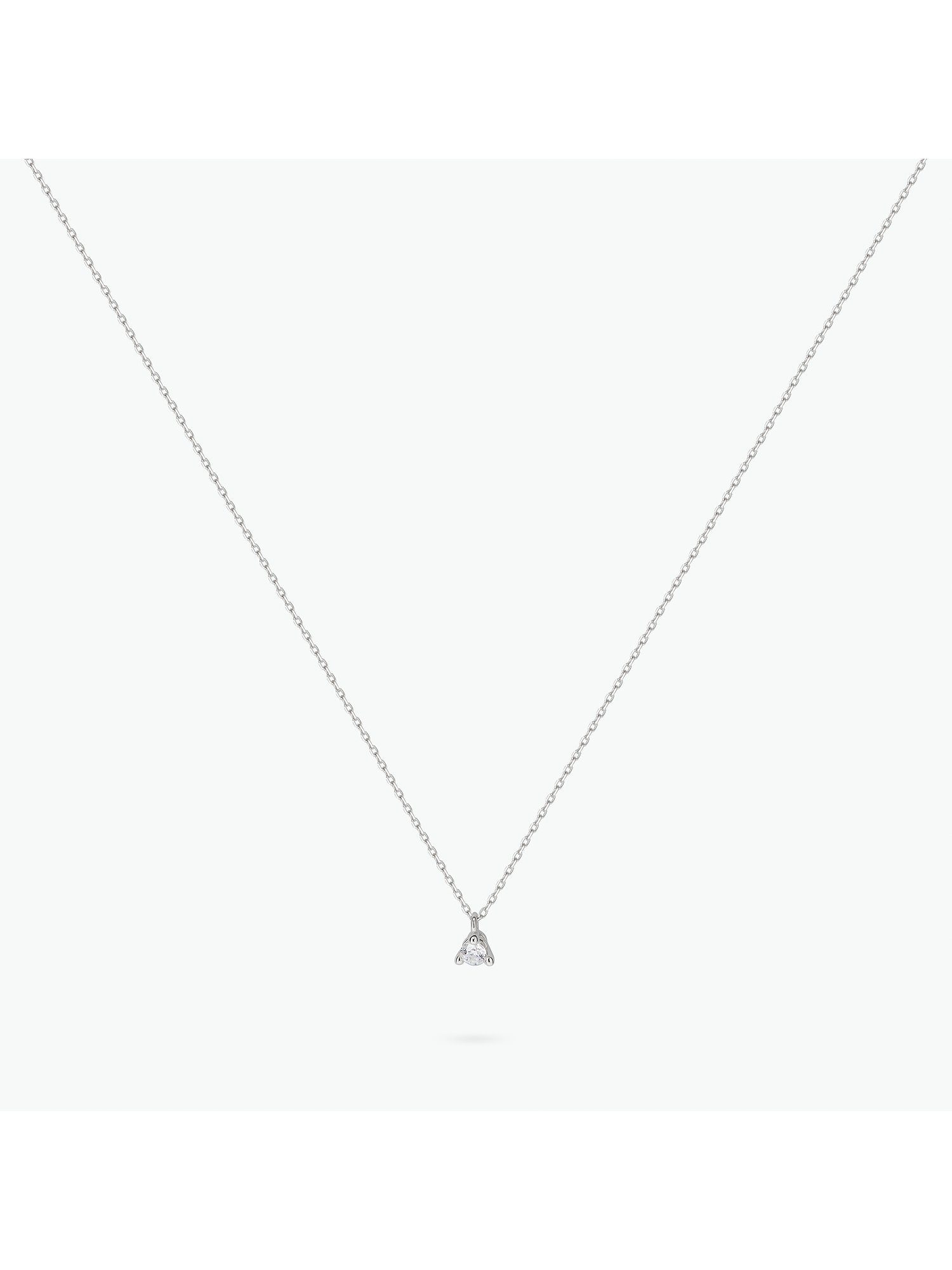 CHRIST Collier Damen-Kette Diamant 1 375er CHRIST Weißgold
