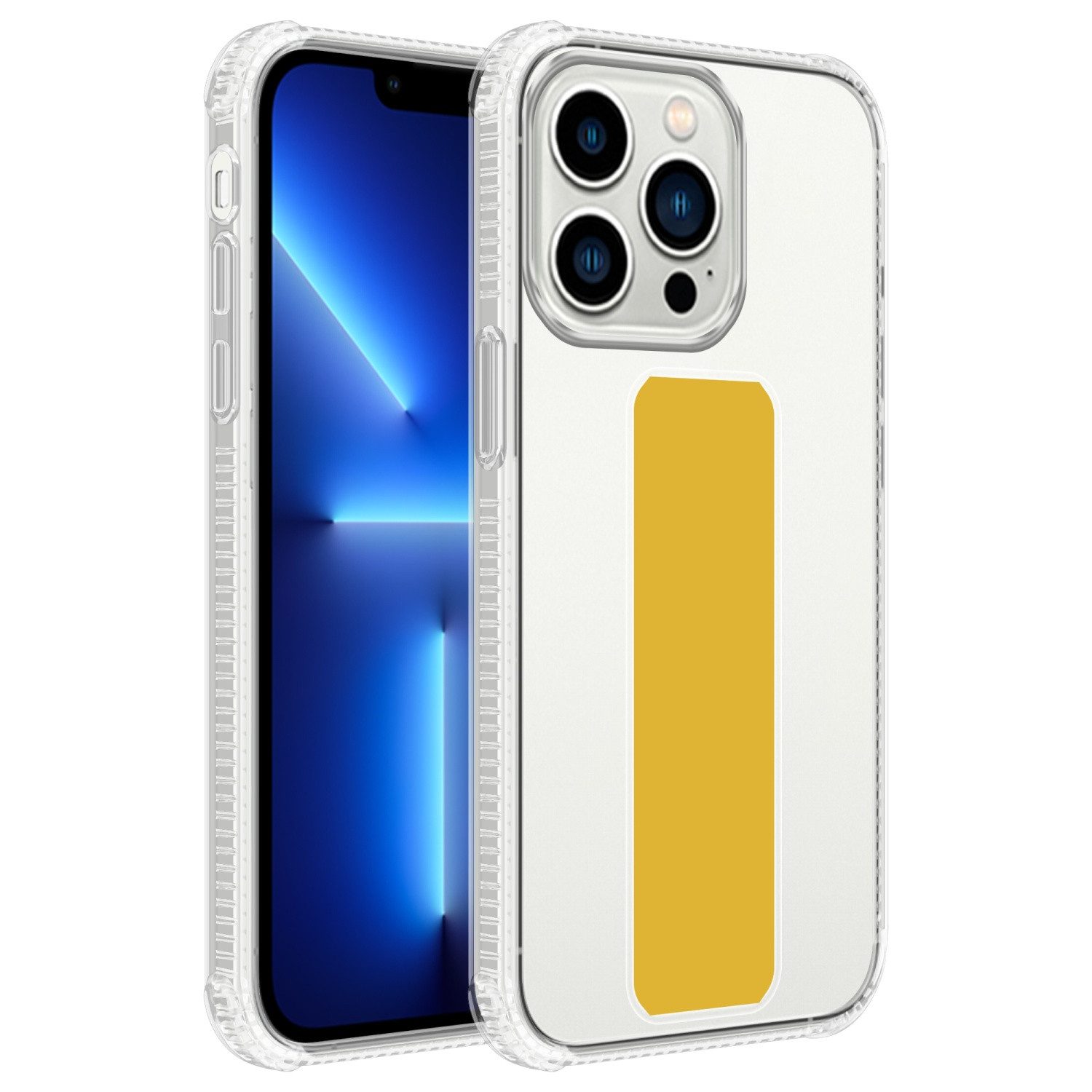 Cadorabo Handyhülle für iPhone 12 / 12 PRO Hülle Apple iPhone 12 / 12 PRO, Schutzhülle - TPU Silikon Hülle - mit Halterung - Standfunktion