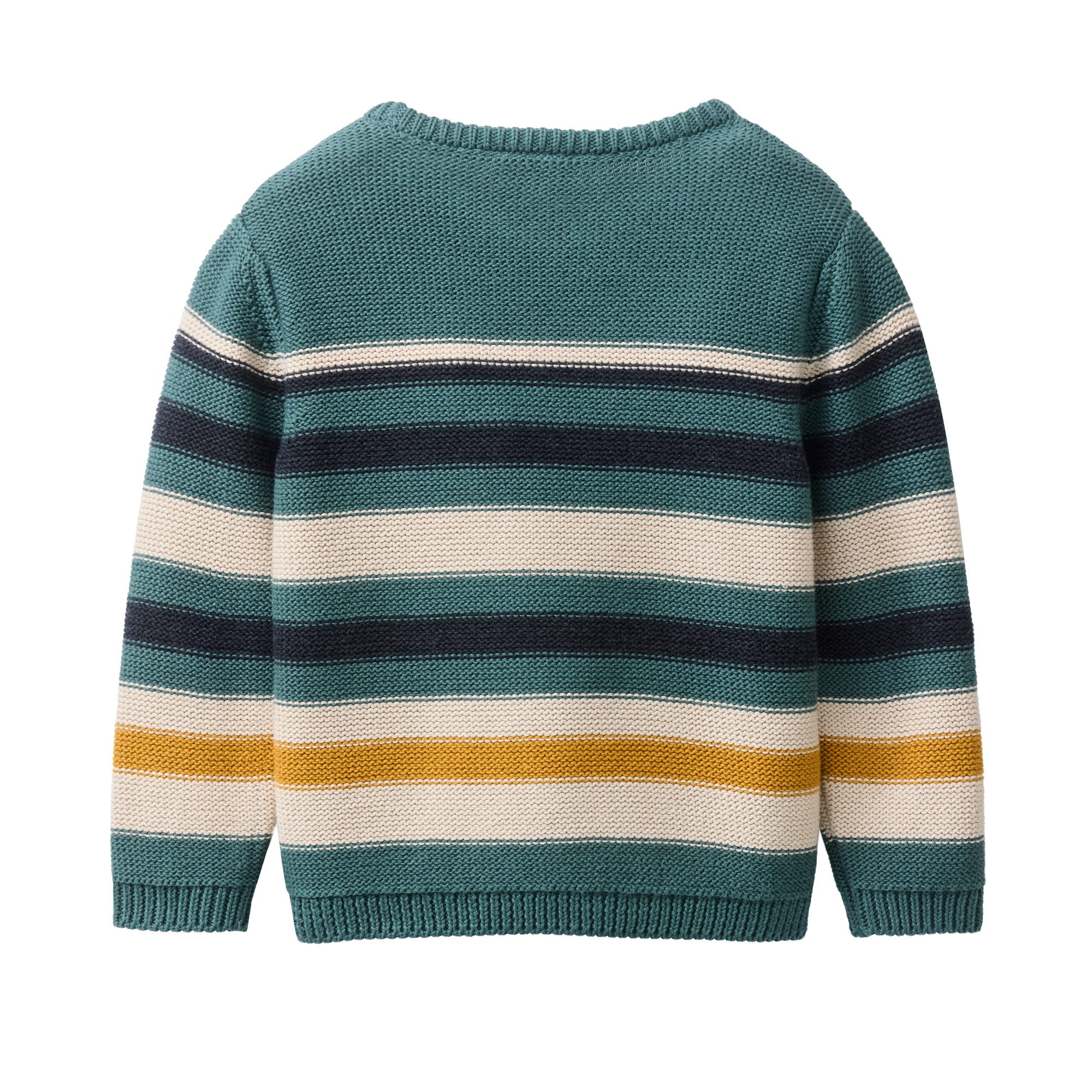 People Wear Organic Strickpullover, bunt geringelt aus Bio-Baumwolle