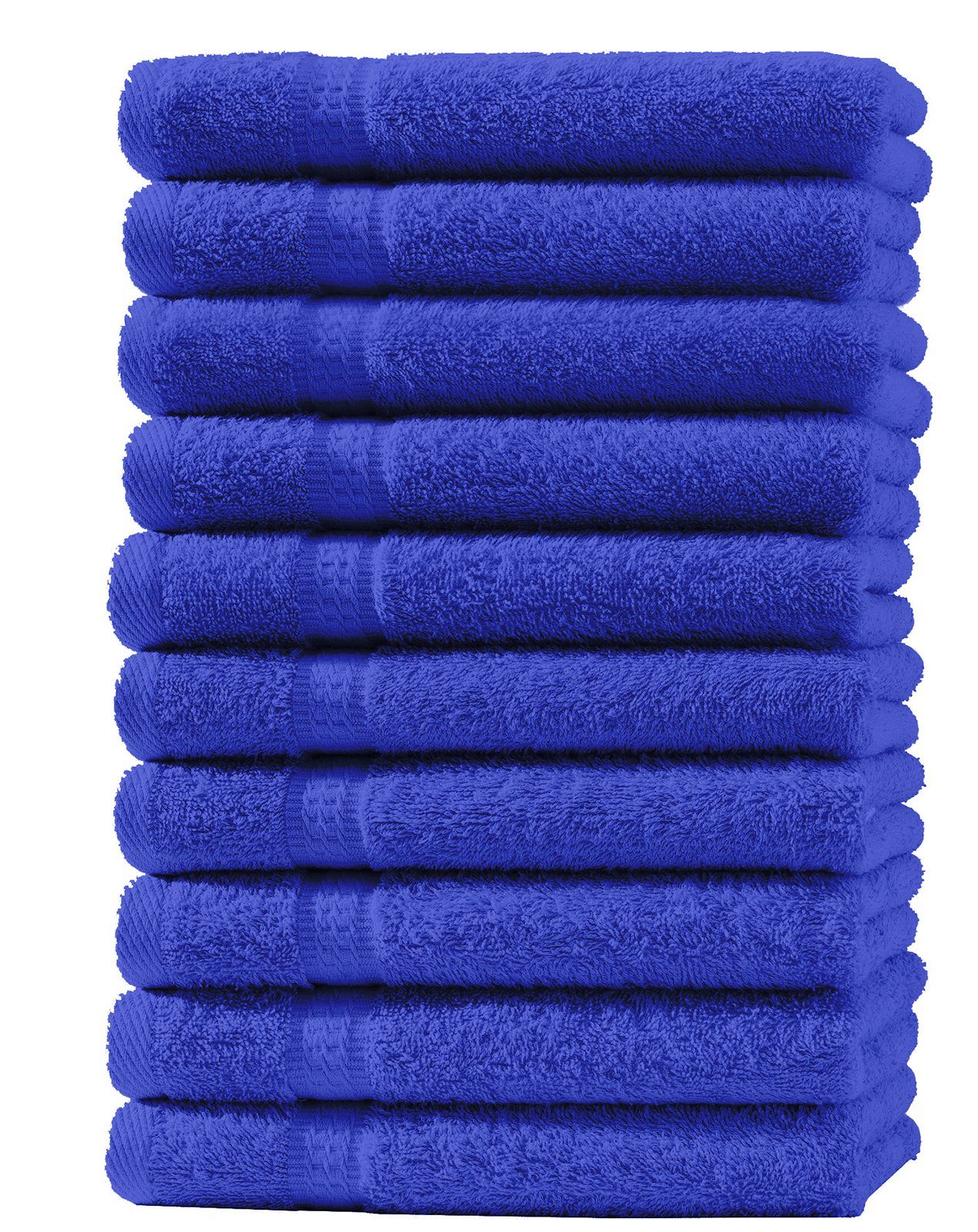 One Frottee Handtücher (10-St), mit Royal, blau Bordüre, Home saugfähig