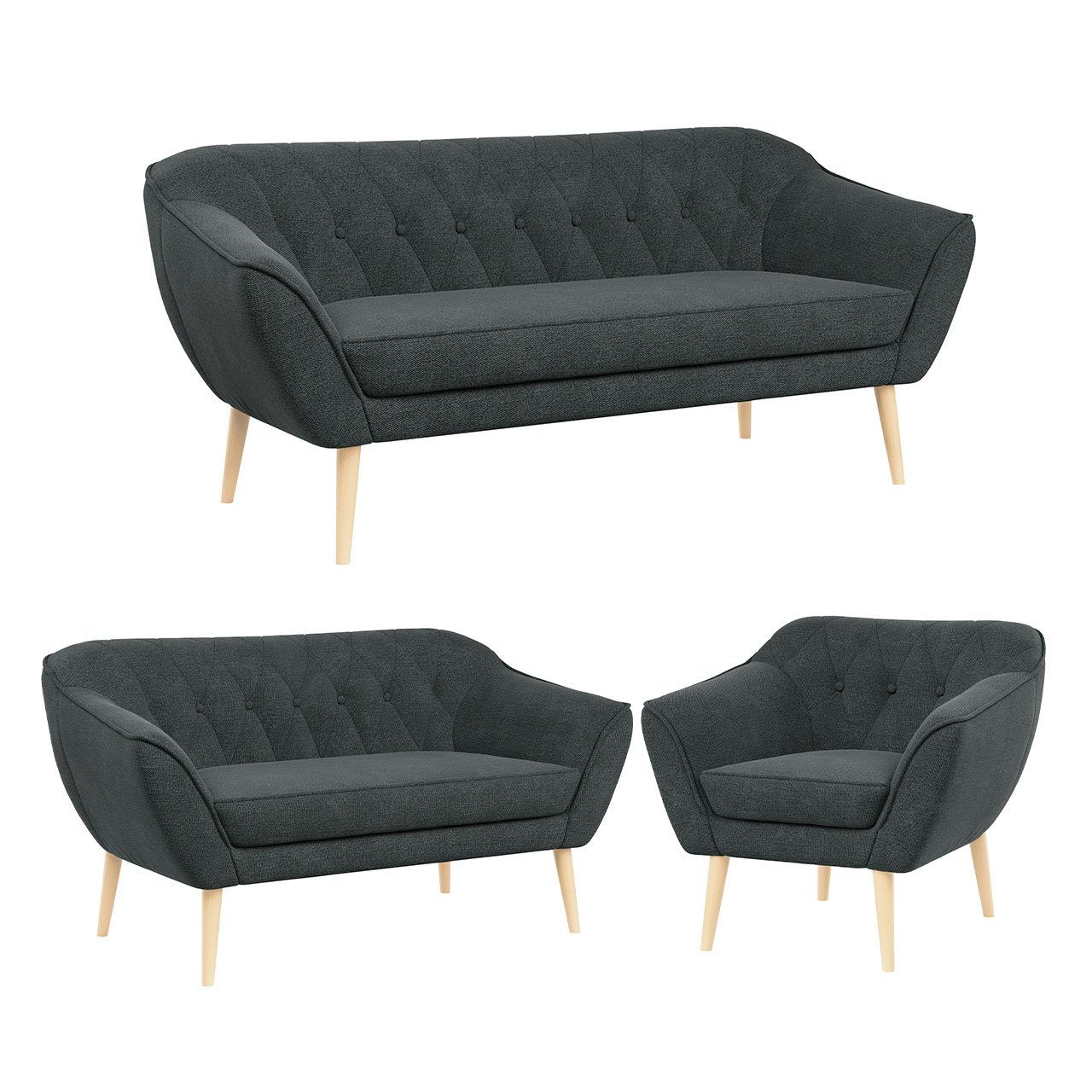 MKS MÖBEL Sofa PIRS 3 2 günstig online kaufen
