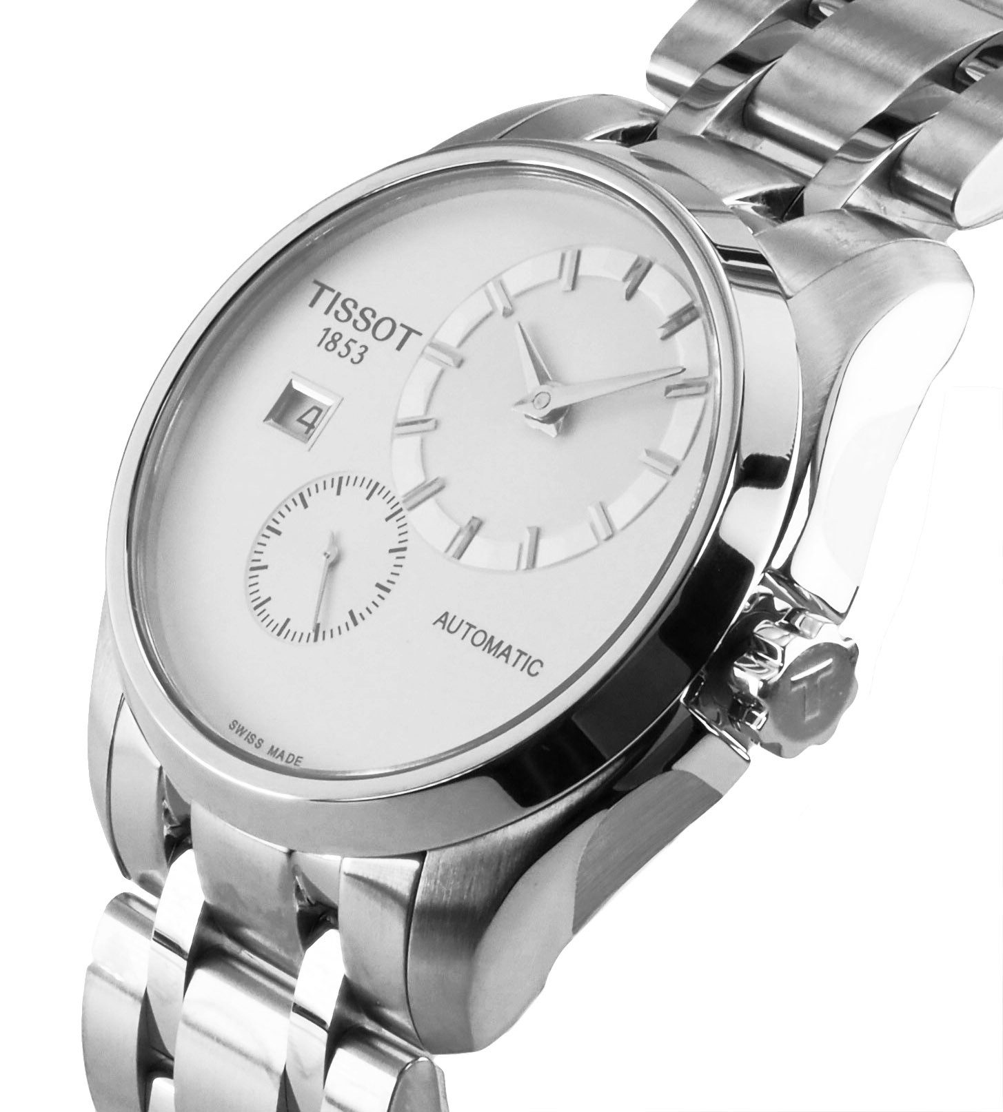 Tissot Automatikuhr schweizer Herren Uhr 41 mm Ø T0354281103100 T-Trend Couturier, Saphirglas und Glasboden