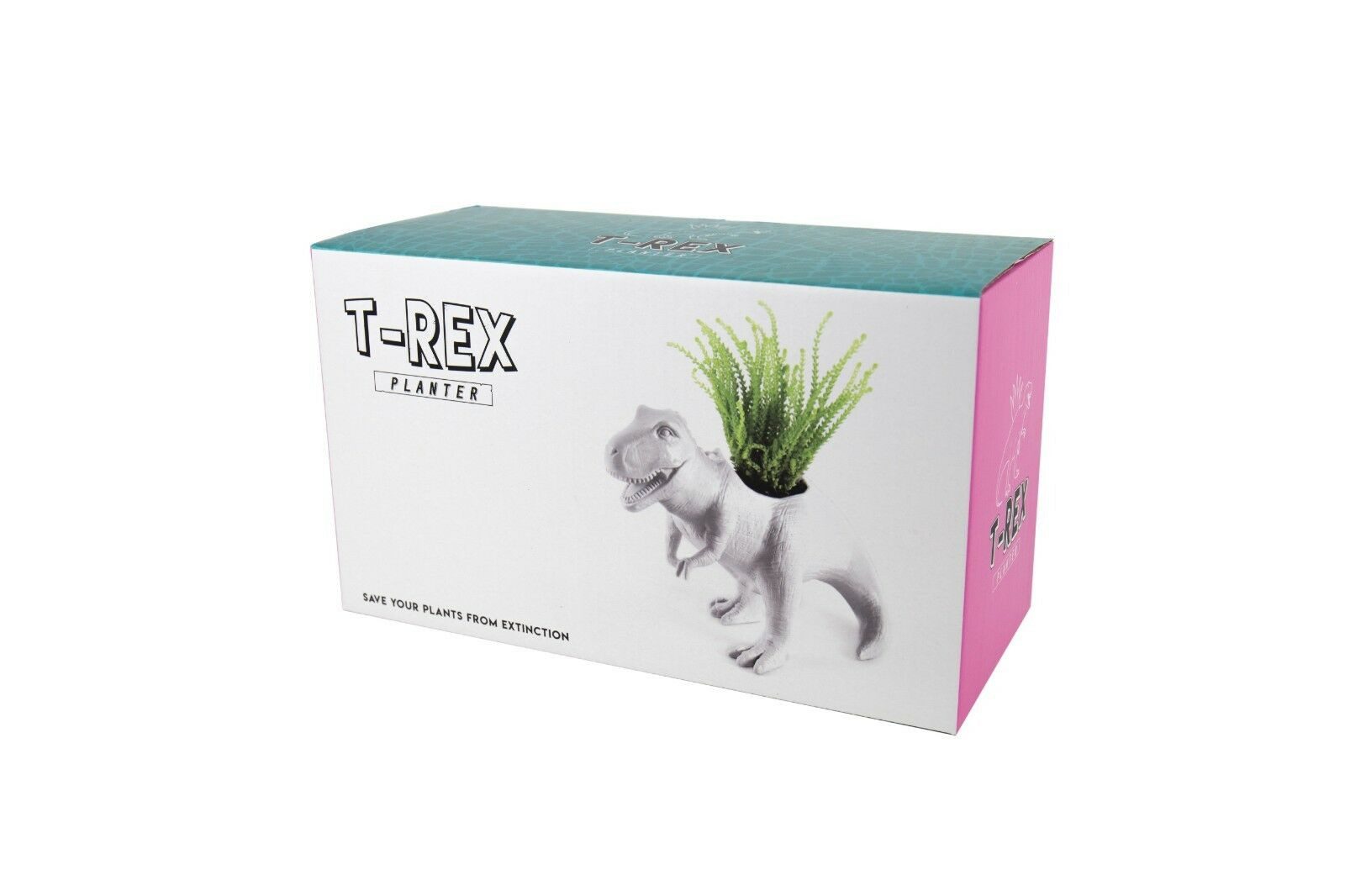 GIFT REPUBLIC Blumentopf T-Rex (Dinosaurier, 1 St., Polyresin), ca. 22 x 10 x 17,5 cm