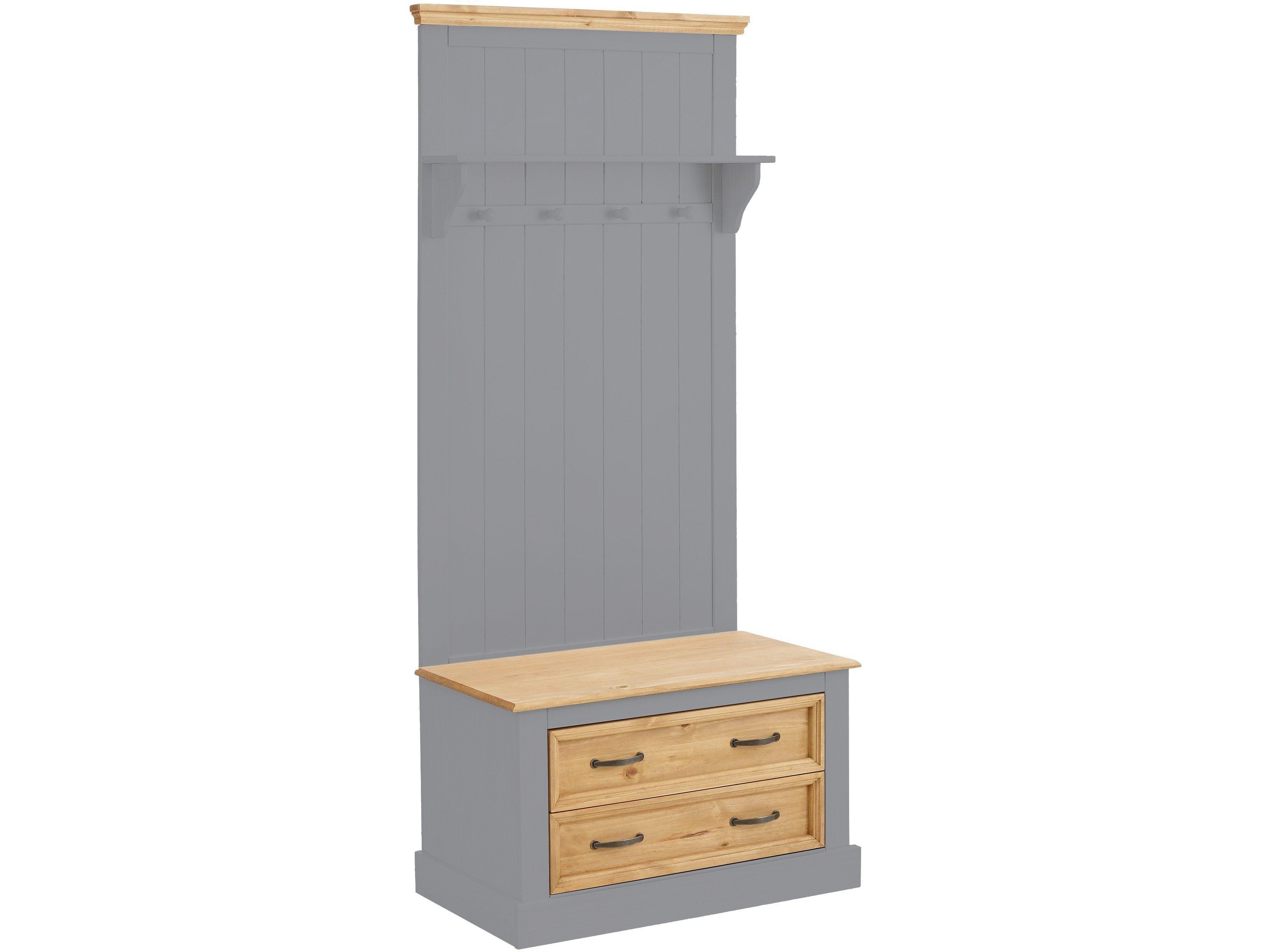 loft24 Kompaktgarderobe Selma Sitzbank mit Stauraum
