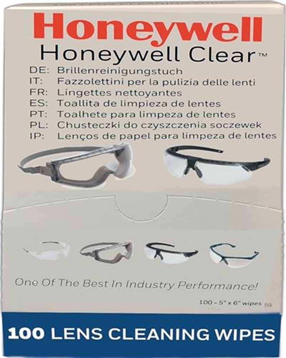 Honeywell Brille HONEYWELL 1036813 Brillenreinigungstücher Honeywell Clear® Plus L130
