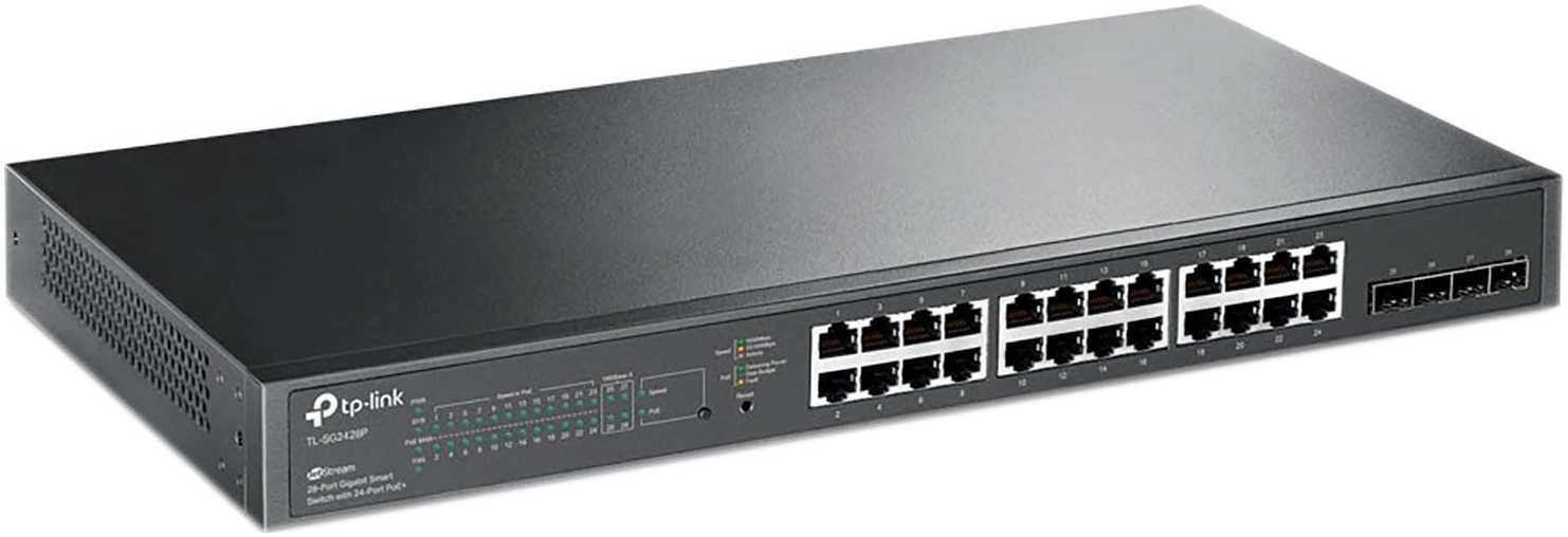 Omada TL-SG2428P 24-Port Gigabit PoE+ L2 Smart Switch 4xSFP Netzwerk-Switch