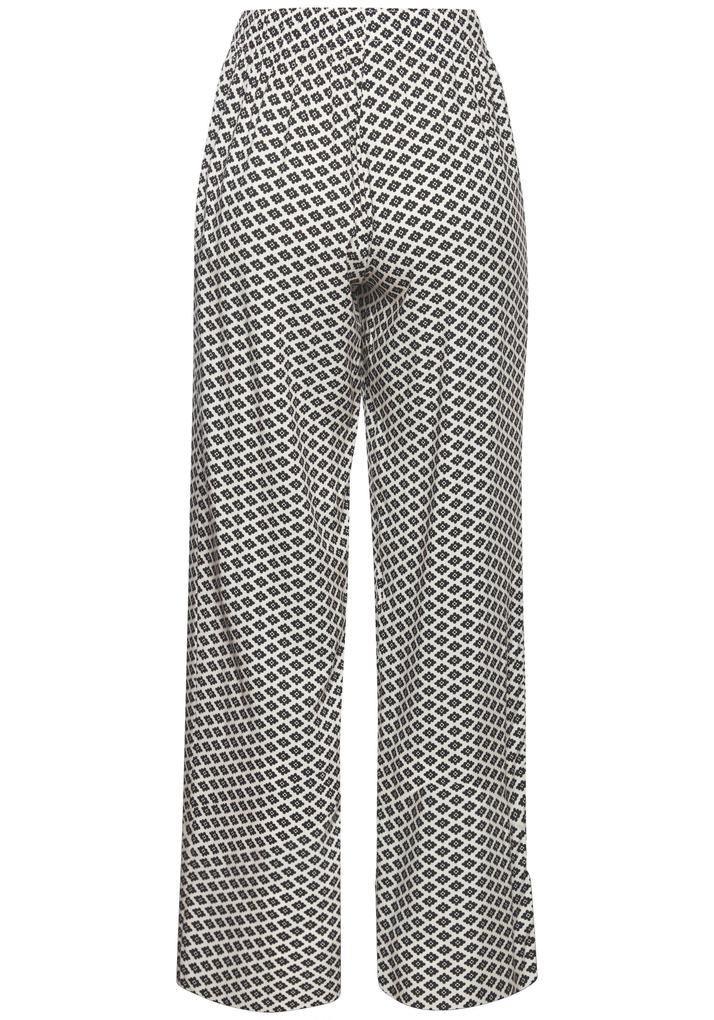 LASCANA Pyjamahose mit edlem Allover-Muster