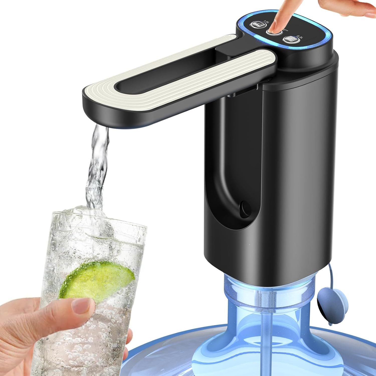 Getränkespender Elektrischer Wasserspender, USB-Lade Automatische Trinkwasserpumpe