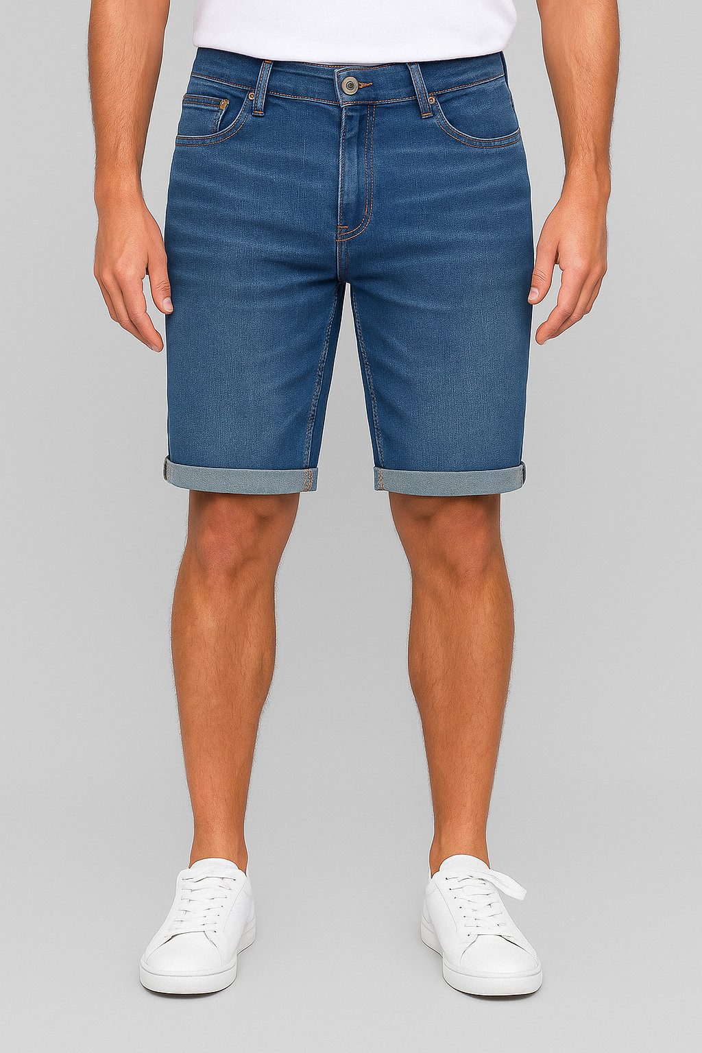 Smith & Solo Jeansshorts Herren, kurze Hosen Männer, Shorts 5-Pocket Style günstig online kaufen