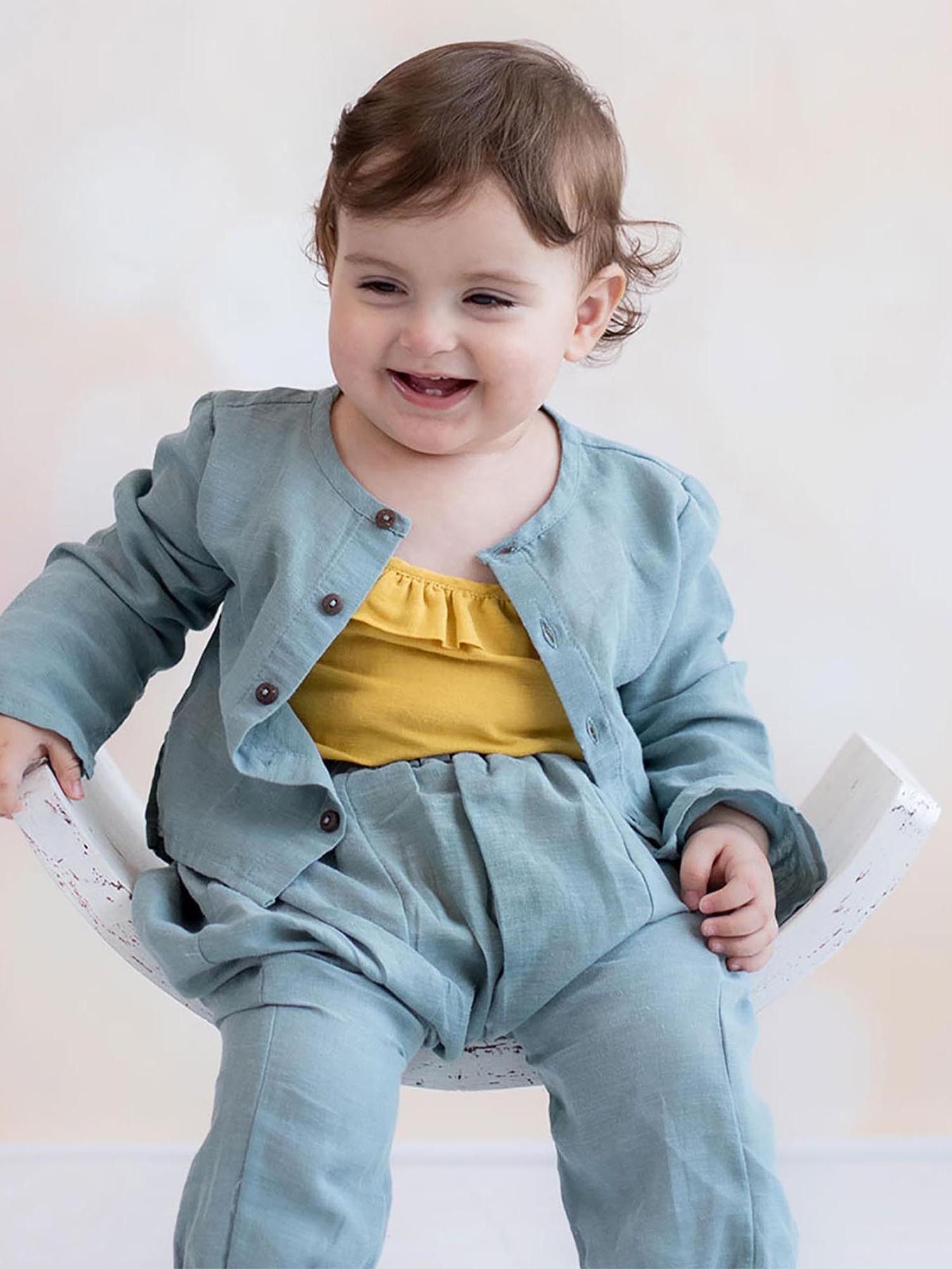 OrganicEra Sommerjacke Baby Sommerjacke mit Knöpfen, Bio-Baumwolle Hanf (1-St) GOTS-zertifiziert