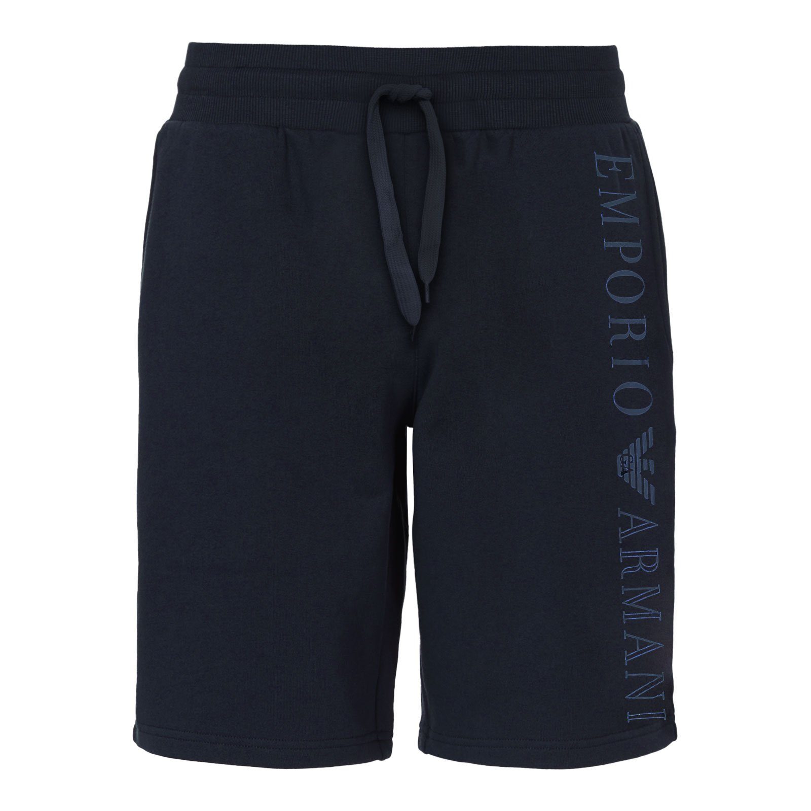 Emporio Armani Bermudas Loungewear mit vertikalem Markenschriftzug 00135 marine