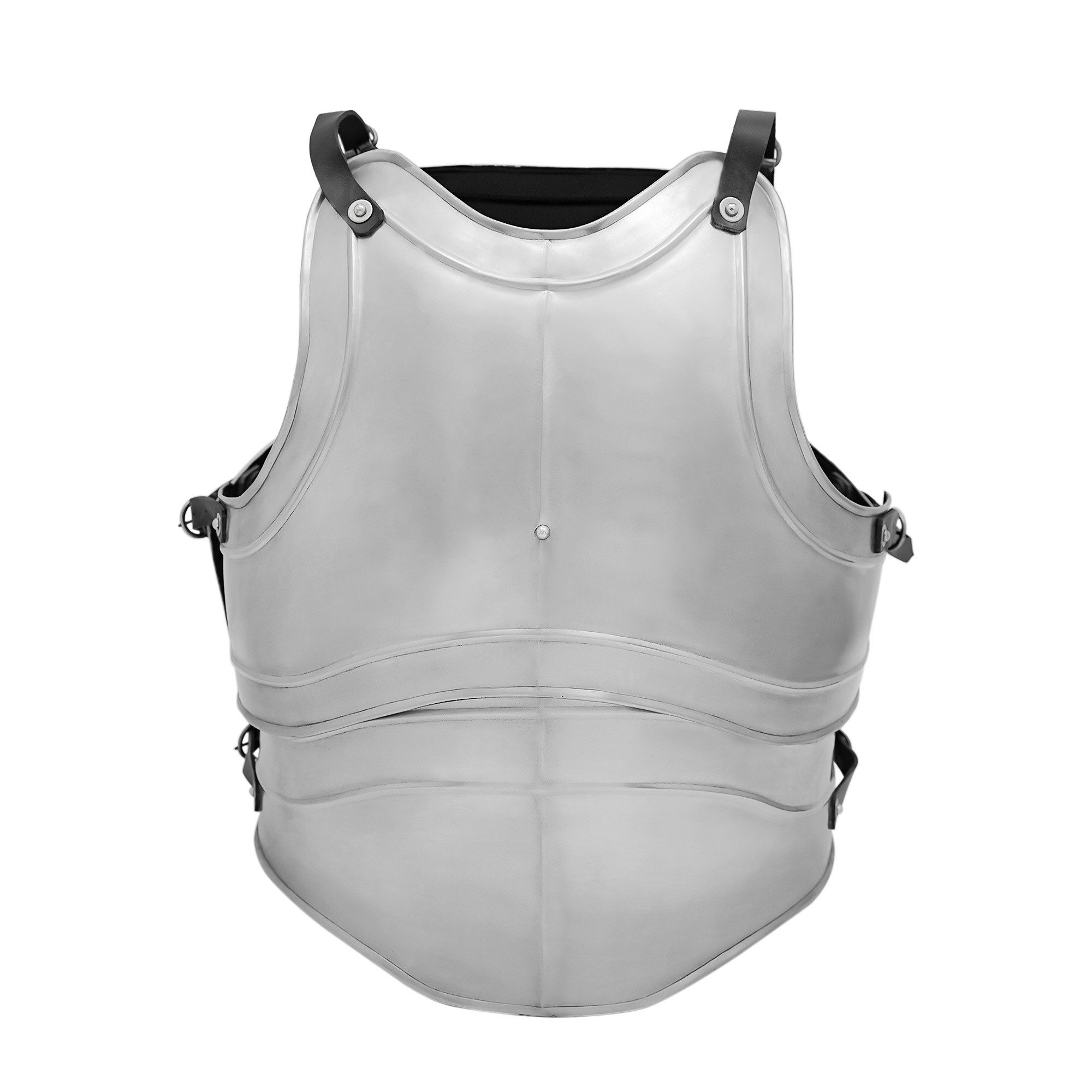 Ritter-Kostüm mittelalterlicher Harnisch aus 4 Platten Cuirass poliert, XL