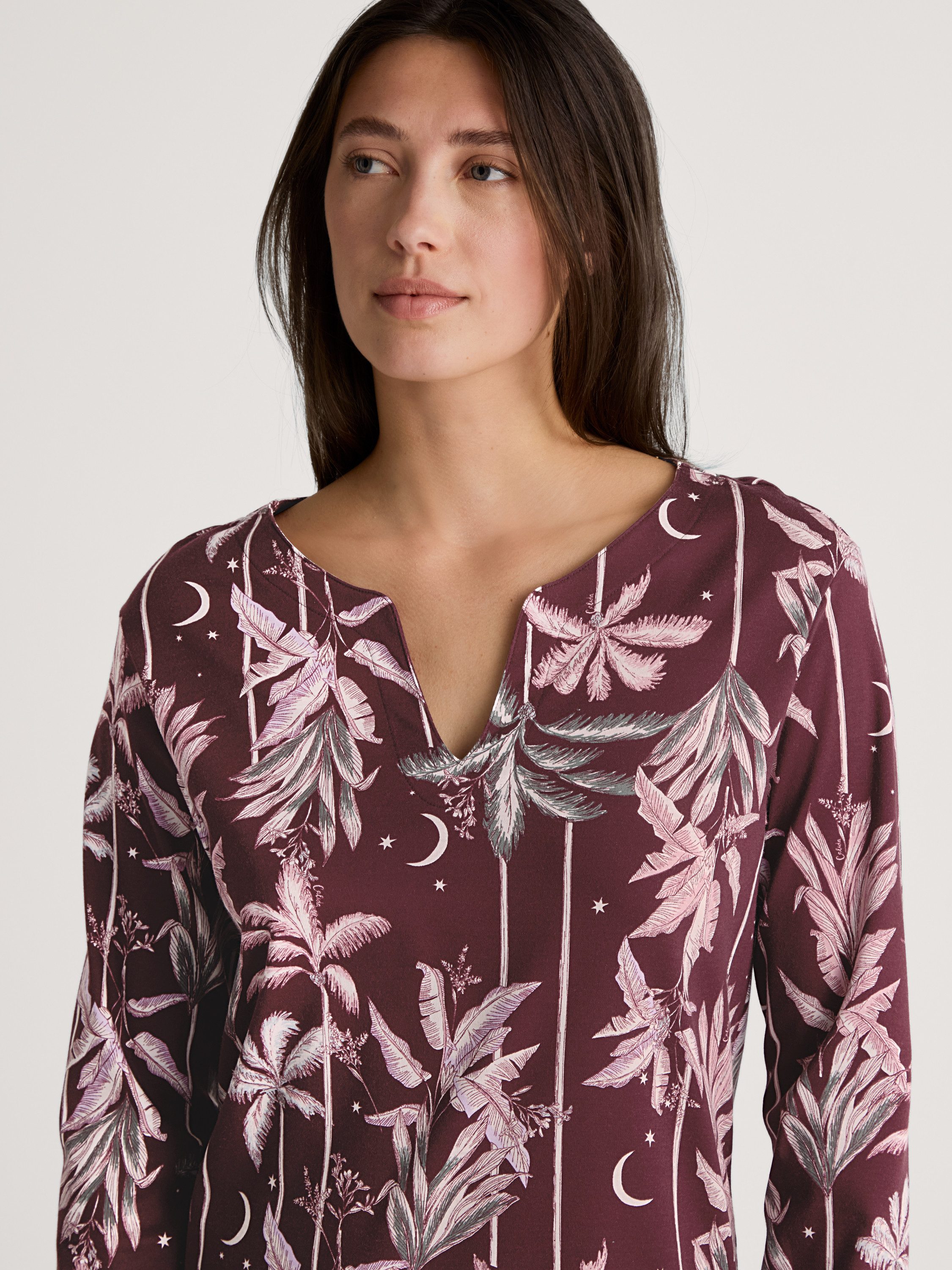 CALIDA Nachthemd Favourites Ground Damen (1-tlg) Länge 95cm, aus 100% Baumwolle