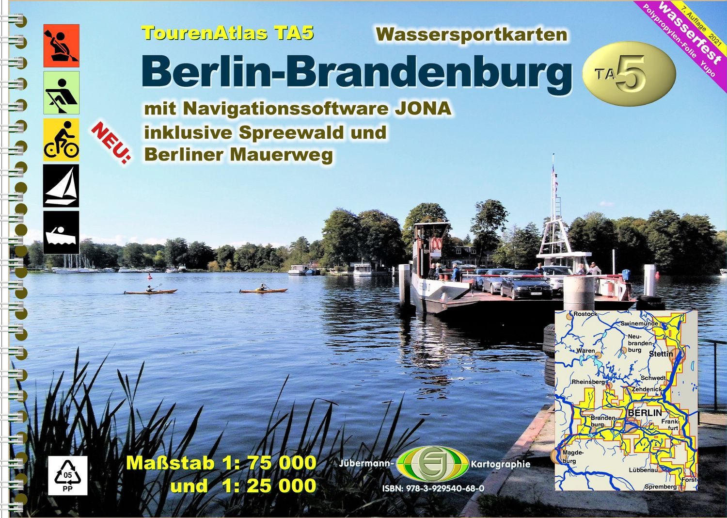 TourenAtlas TA5 Berlin-Brandenburg / Jübermann-Verlag