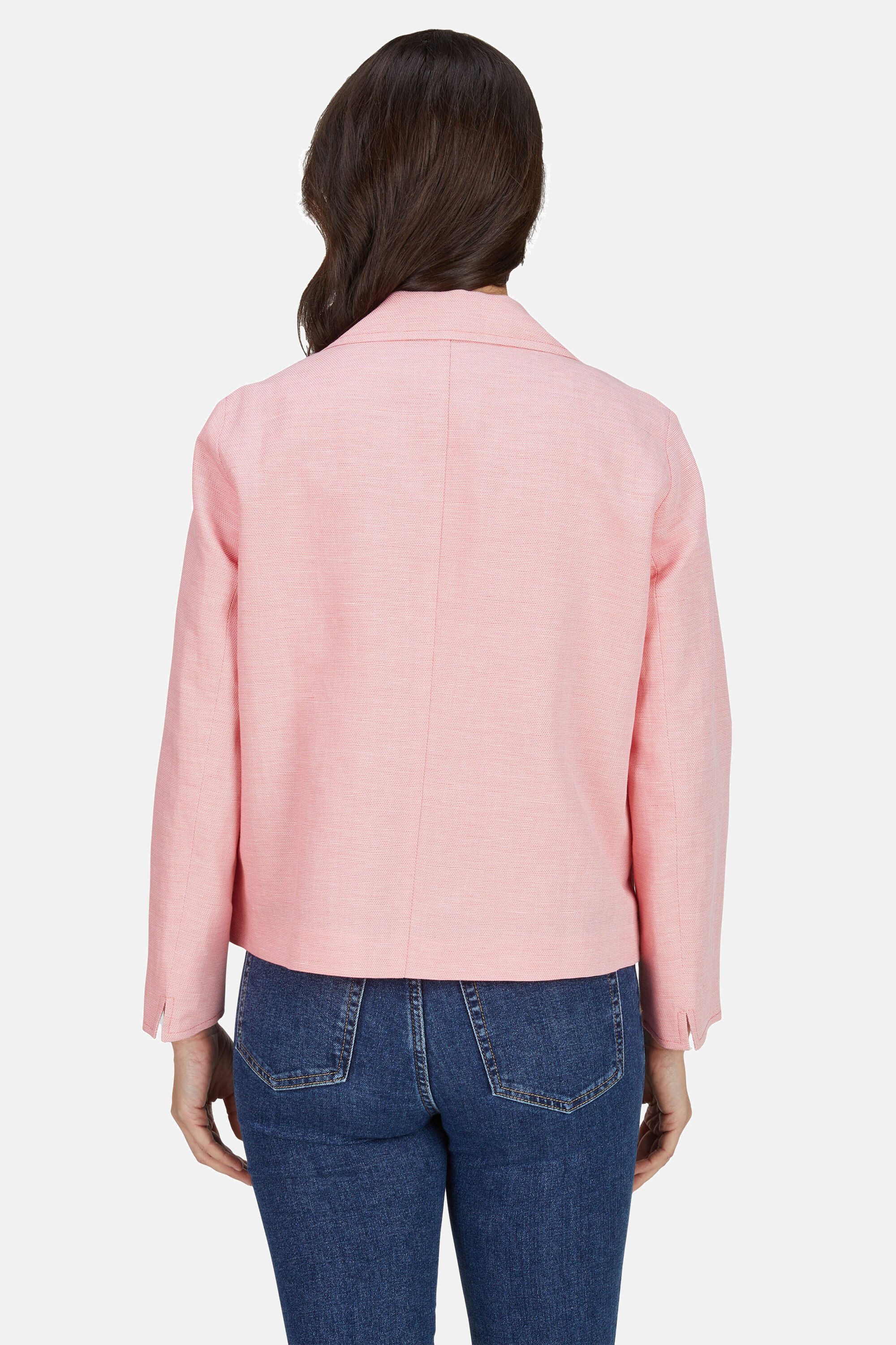 White Label Blouson (1-St) aus Leinen und Baumwolle