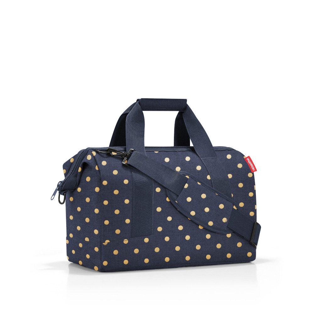REISENTHEL® Reisetasche reisenthel allrounder M metallic dots blue MS4117 blau Reisetasche Tas