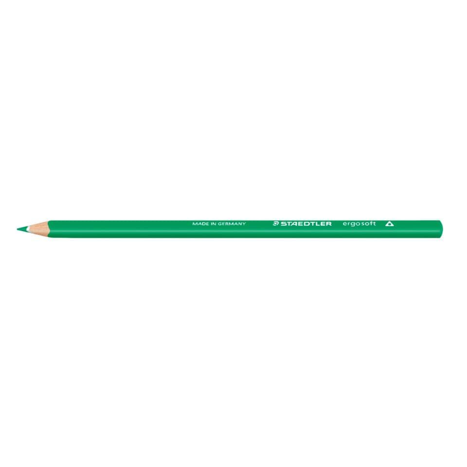 STAEDTLER Bleistift ergo soft® Farbstift saftgrün bruchfest Buntstift 175mm 157-52, Lackierung auf Wasserbasis