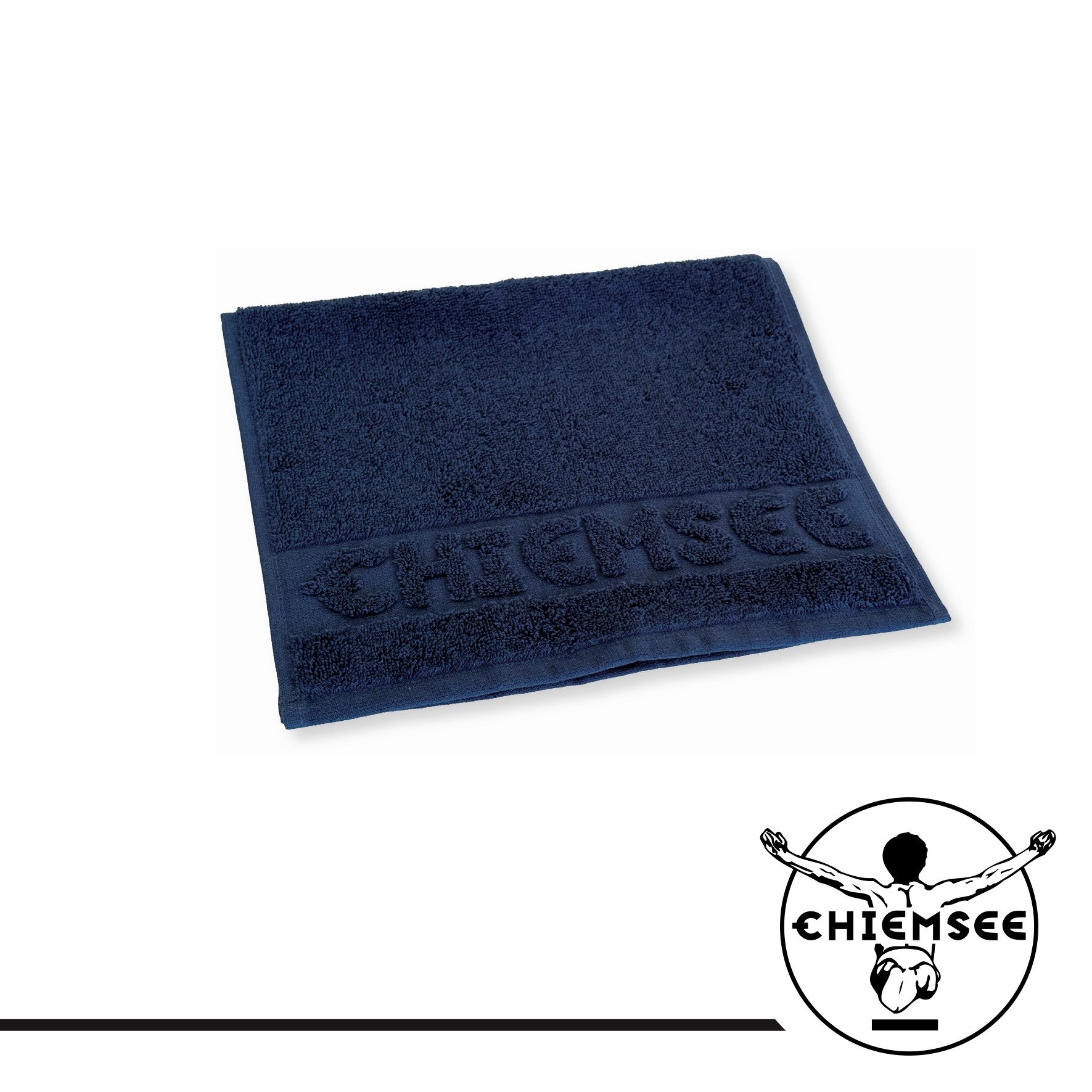 Chiemsee Handtuch uni, 100% Baumwolle, Frottier, Duschtuch, Gästetuch, (4-St)