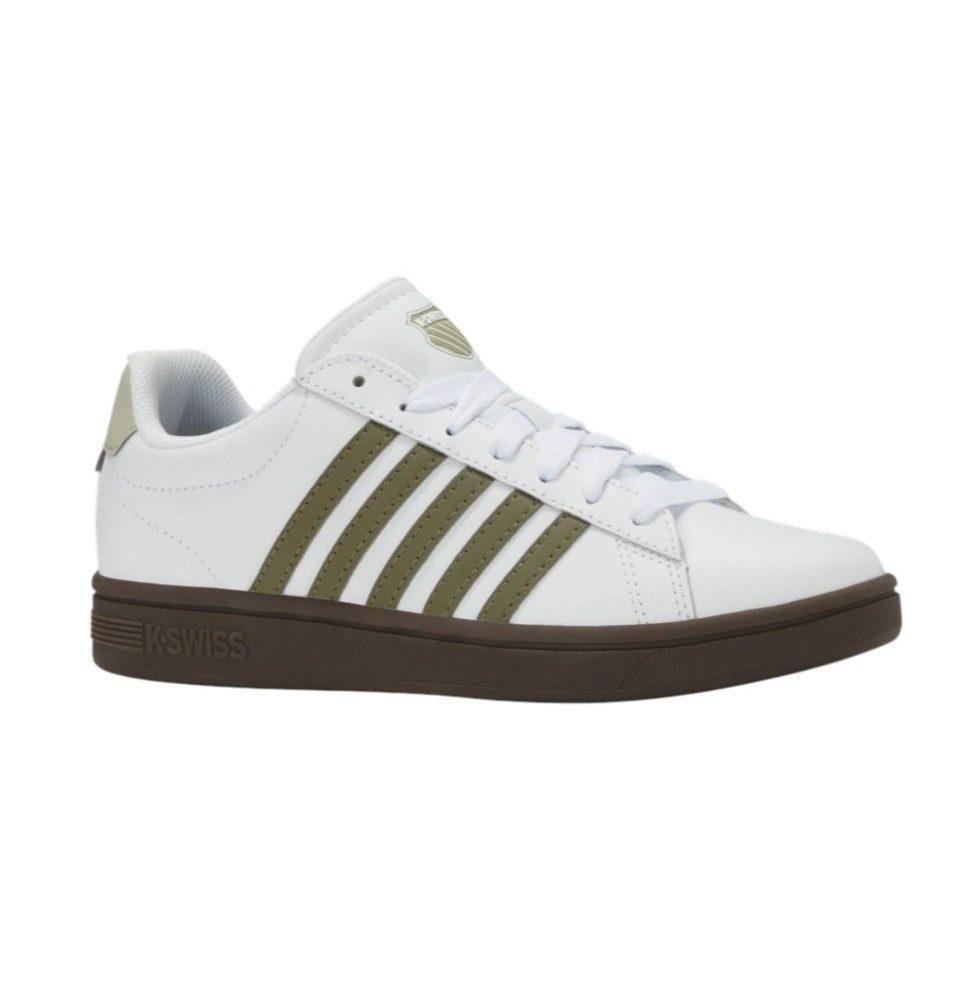K-Swiss Court Tiebreak II (Leder) 2025 weiss/olive Herren Sneaker