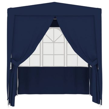 vidaXL Partyzelt Profi-Partyzelt mit Seitenwänden 2×2m Blau 90 g/m²