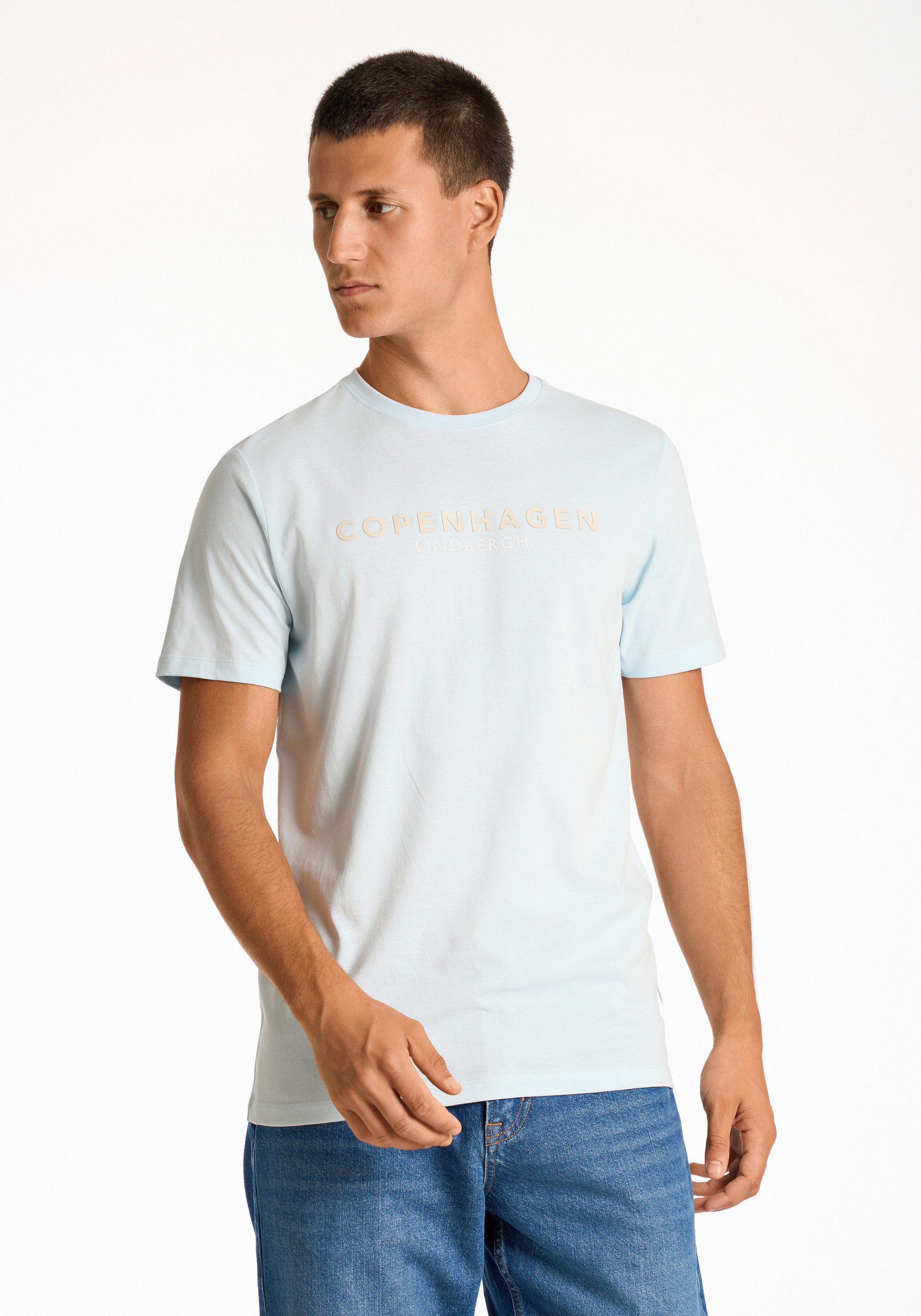 LINDBERGH T-Shirt mit Logo und Rundhalsausschnitt günstig online kaufen