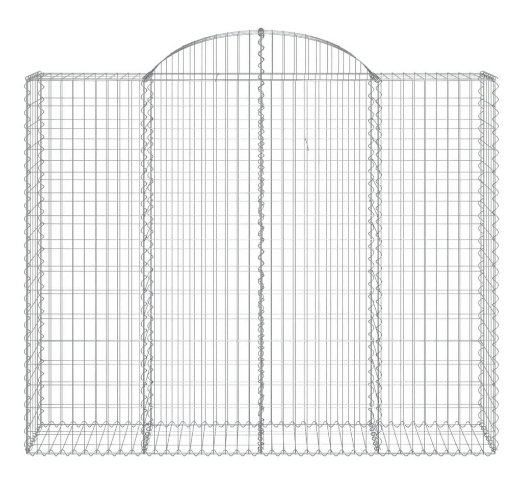Thumbnail - vidaXL Blumentopf Gabione mit Hochbogen 200x50x160/180 cm Verzinktes Eisen (1 St)