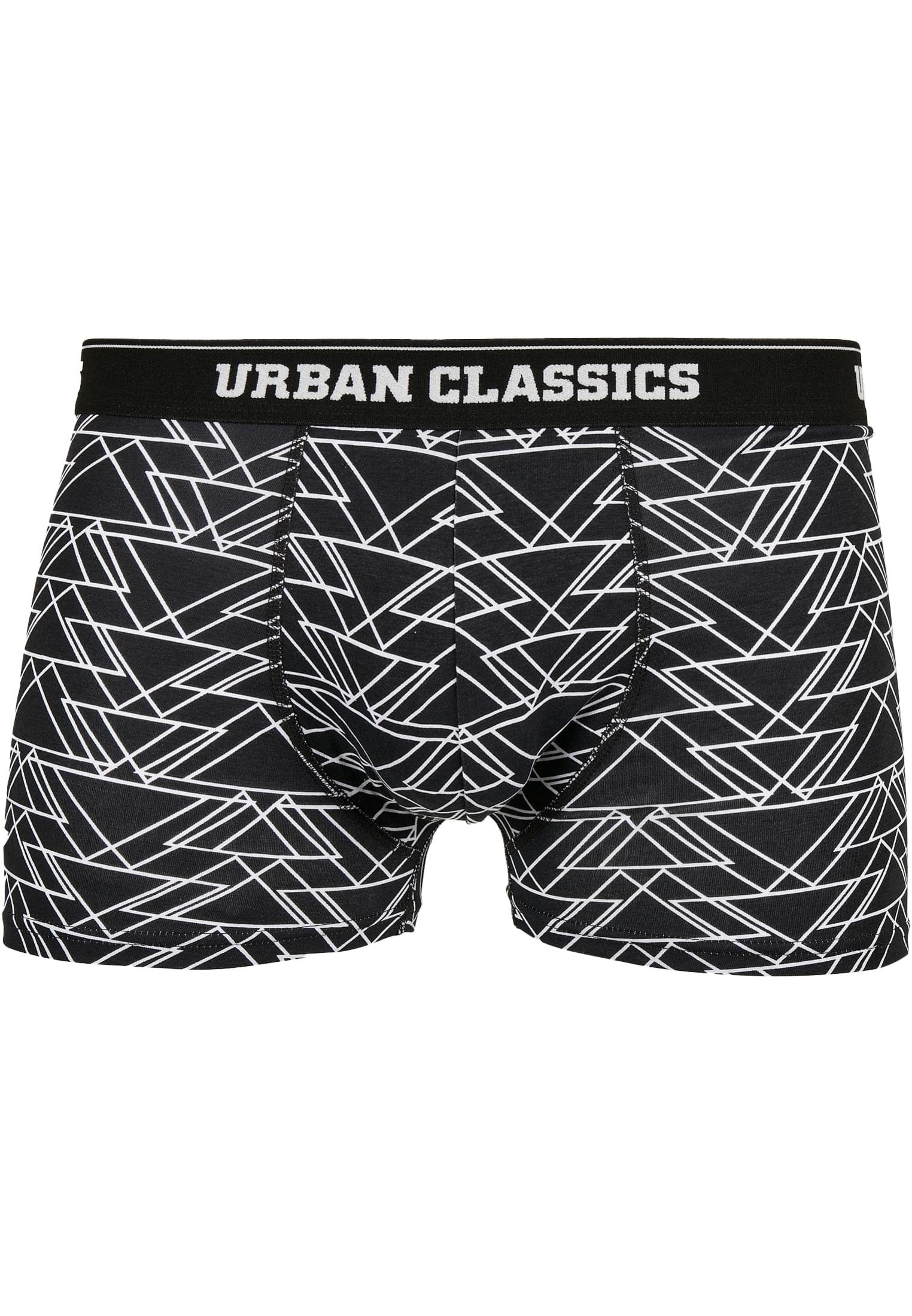 (1-St) grey navy Organic 5-Pack URBAN white black tron Shorts CLASSICS Boxershorts Herren Boxer aop