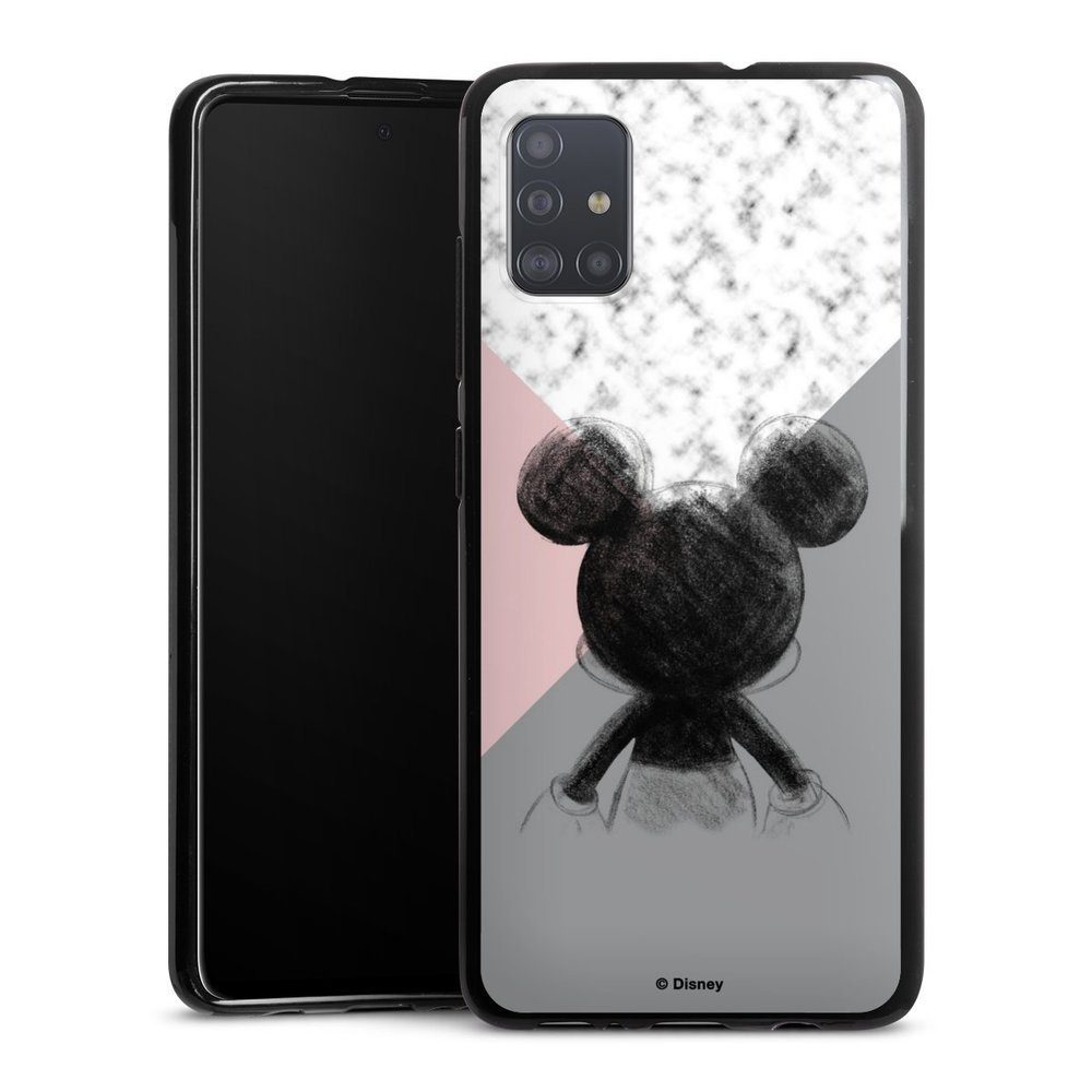 DeinDesign Handyhülle Disney Marmor Mickey Mouse Mickey Mouse Scribble, Samsung  Galaxy A51 Silikon Hülle Bumper Case Handy Schutzhülle