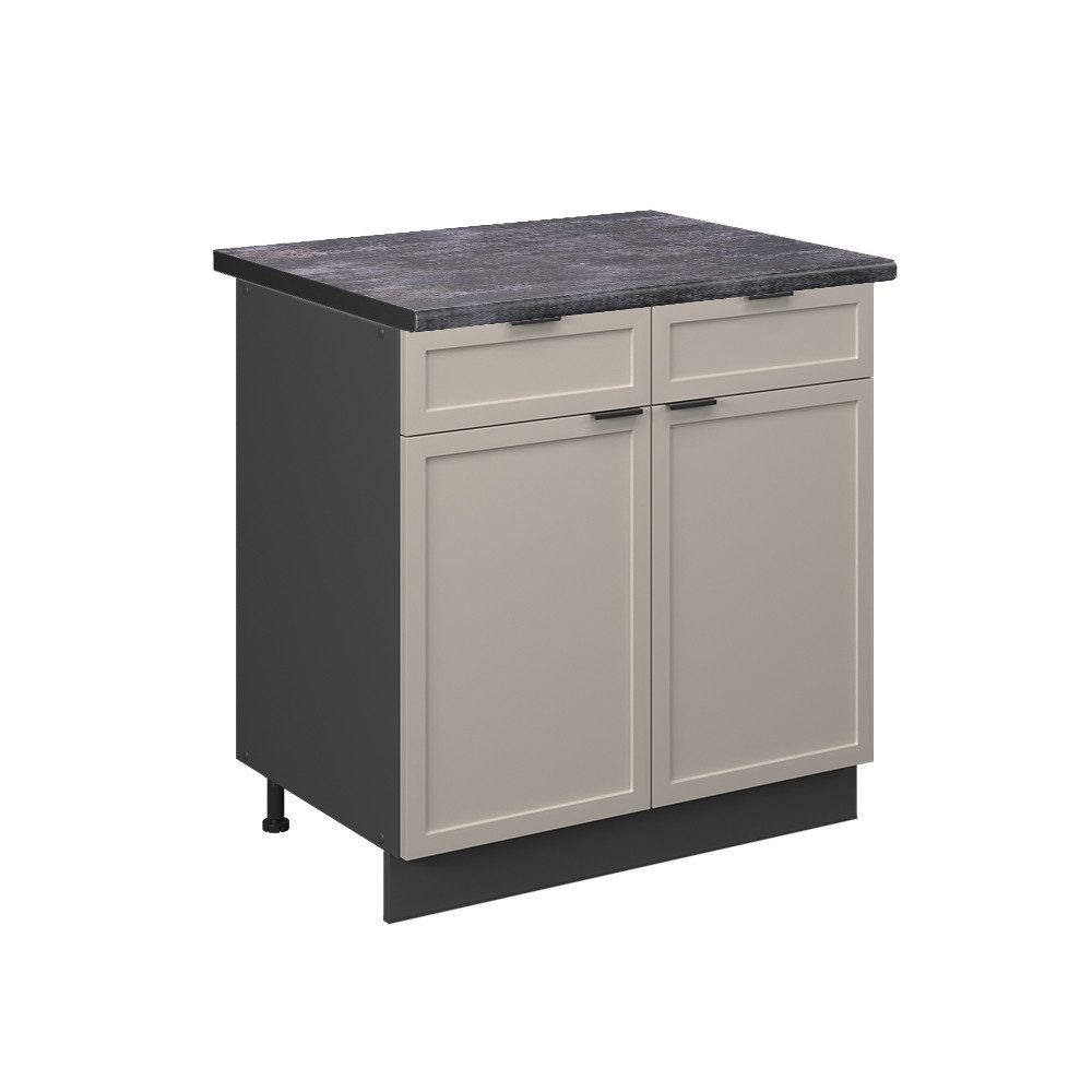 Vicco Unterschrank Fame-Line, GrauBeige/Anthrazit, 80 cm, günstig online kaufen