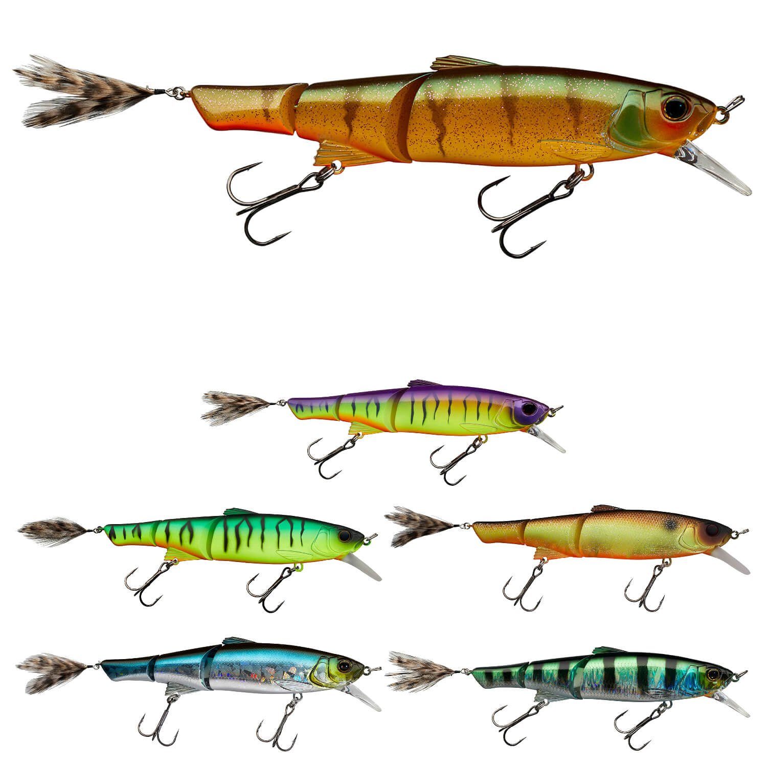 (1-St) Illex Kunstköder Bleak 160 Swimbait, Mikey Wobbler Sleek Aurora Illex